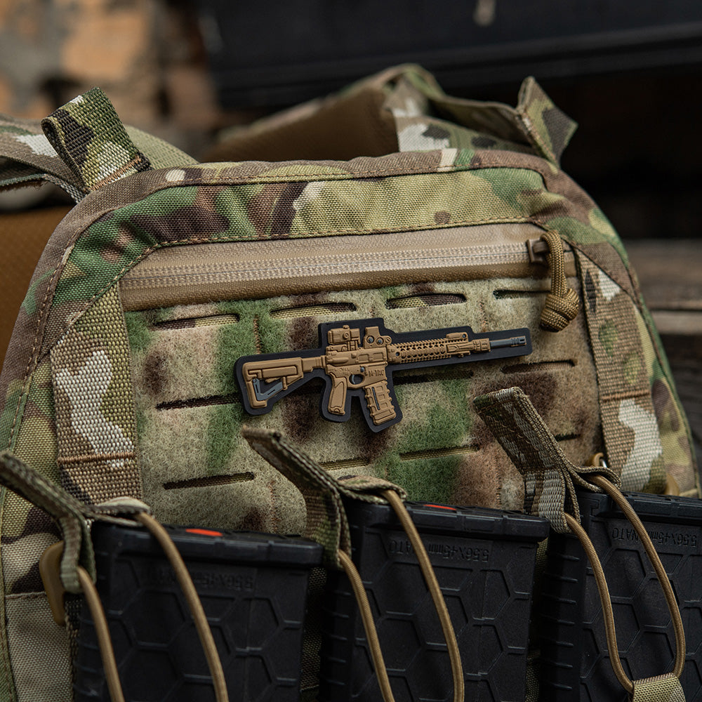 M-Tac нашивка AR-15 3D ПВХ койот