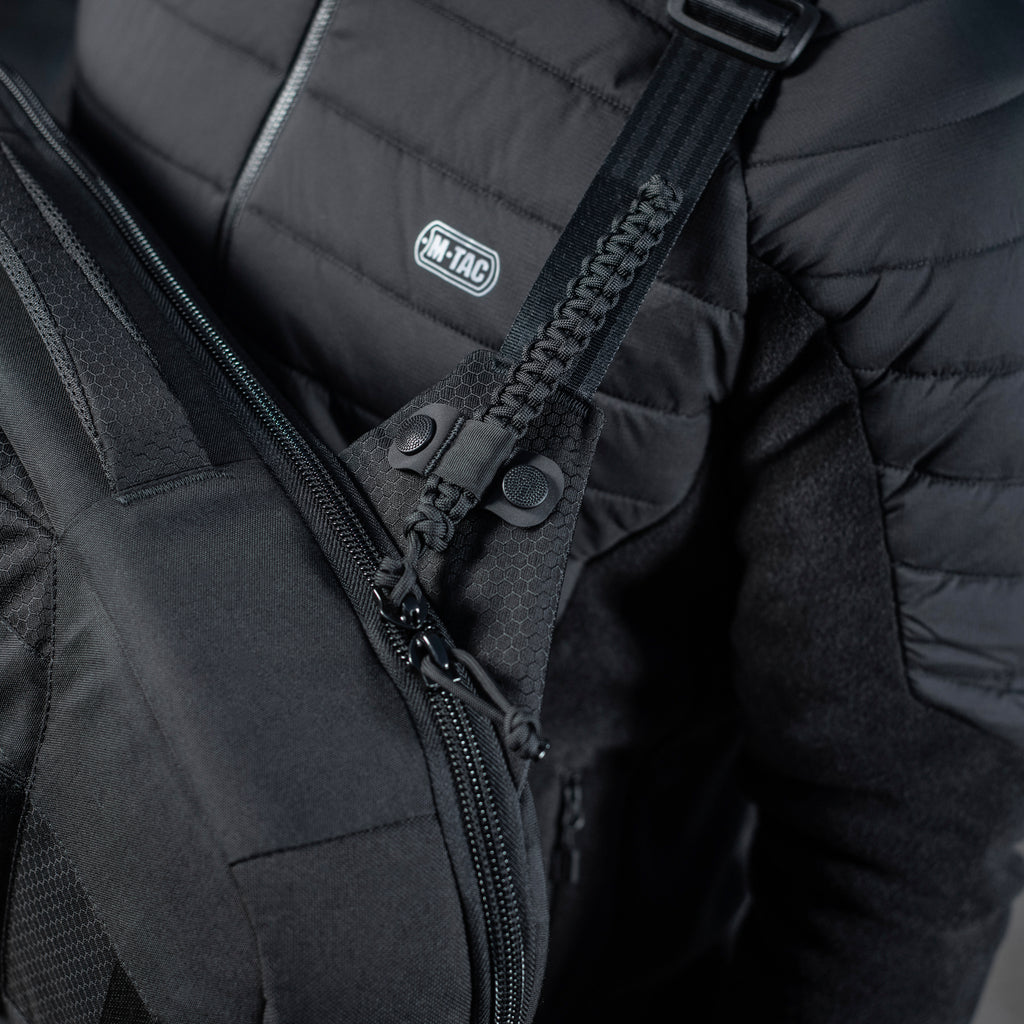 M-Tac рюкзак однолямочний Agent Elite Hex Black