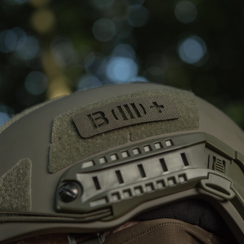 M-Tac нашивка група крові B (III) + наскрізна Laser Cut 25х80 Ranger Green