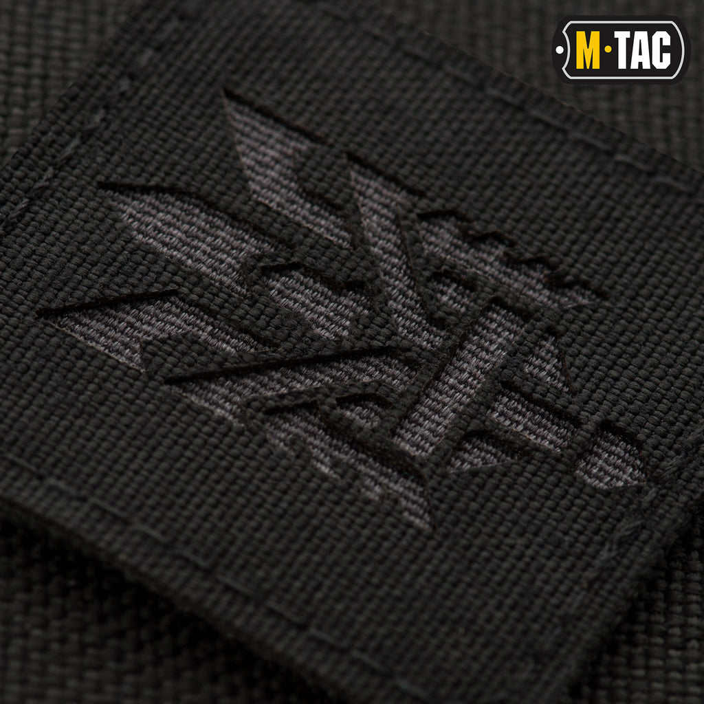 M-Tac нашивка Тризуб (стилізація) Laser Cut мала Black/Grey