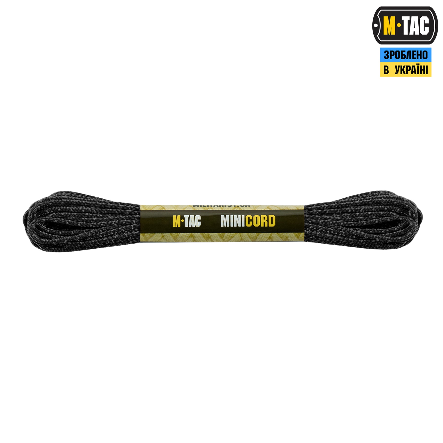 M-Tac паракорд Minicord Reflective Black 15м
