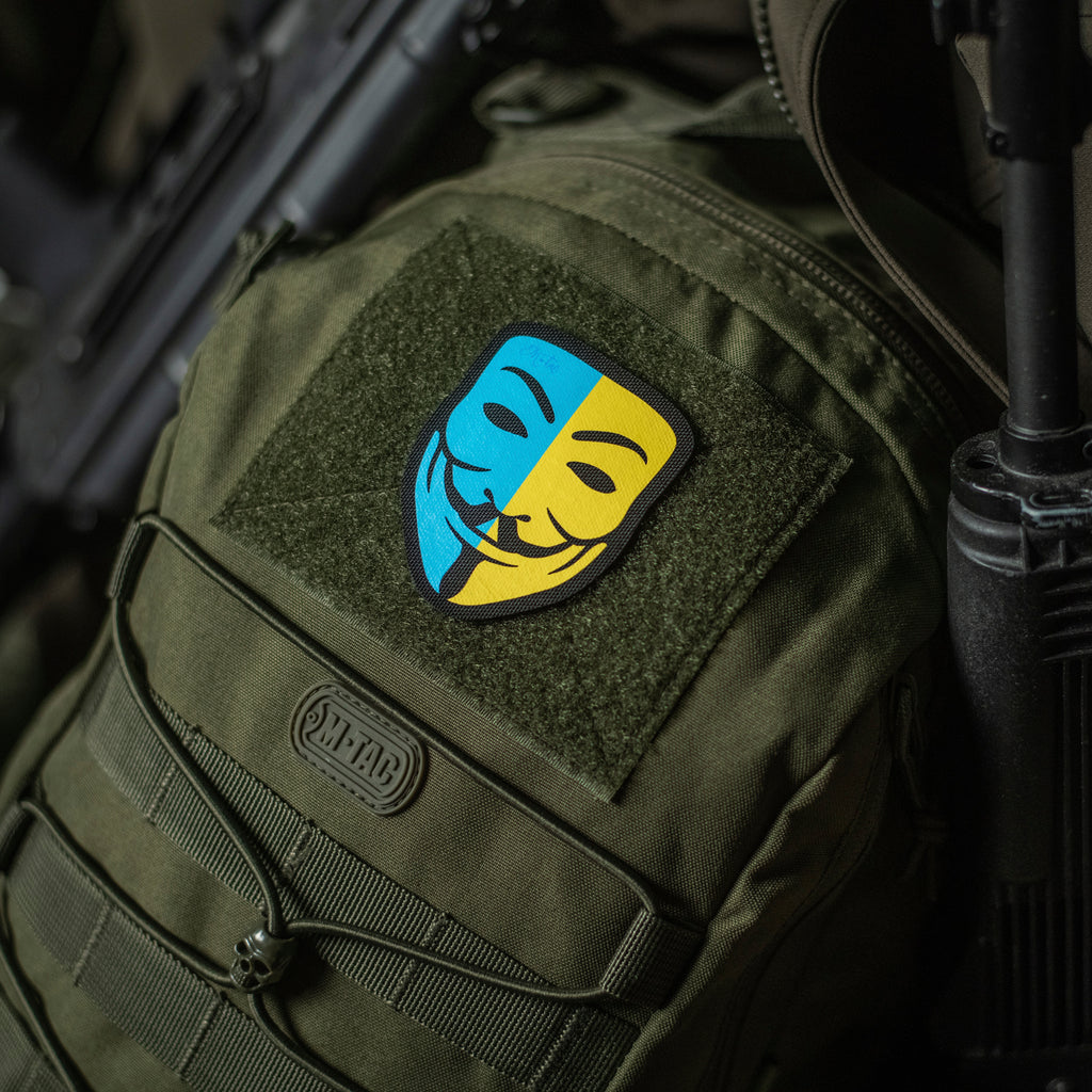 M-Tac нашивка Anonymous Black/Yellow/Blue
