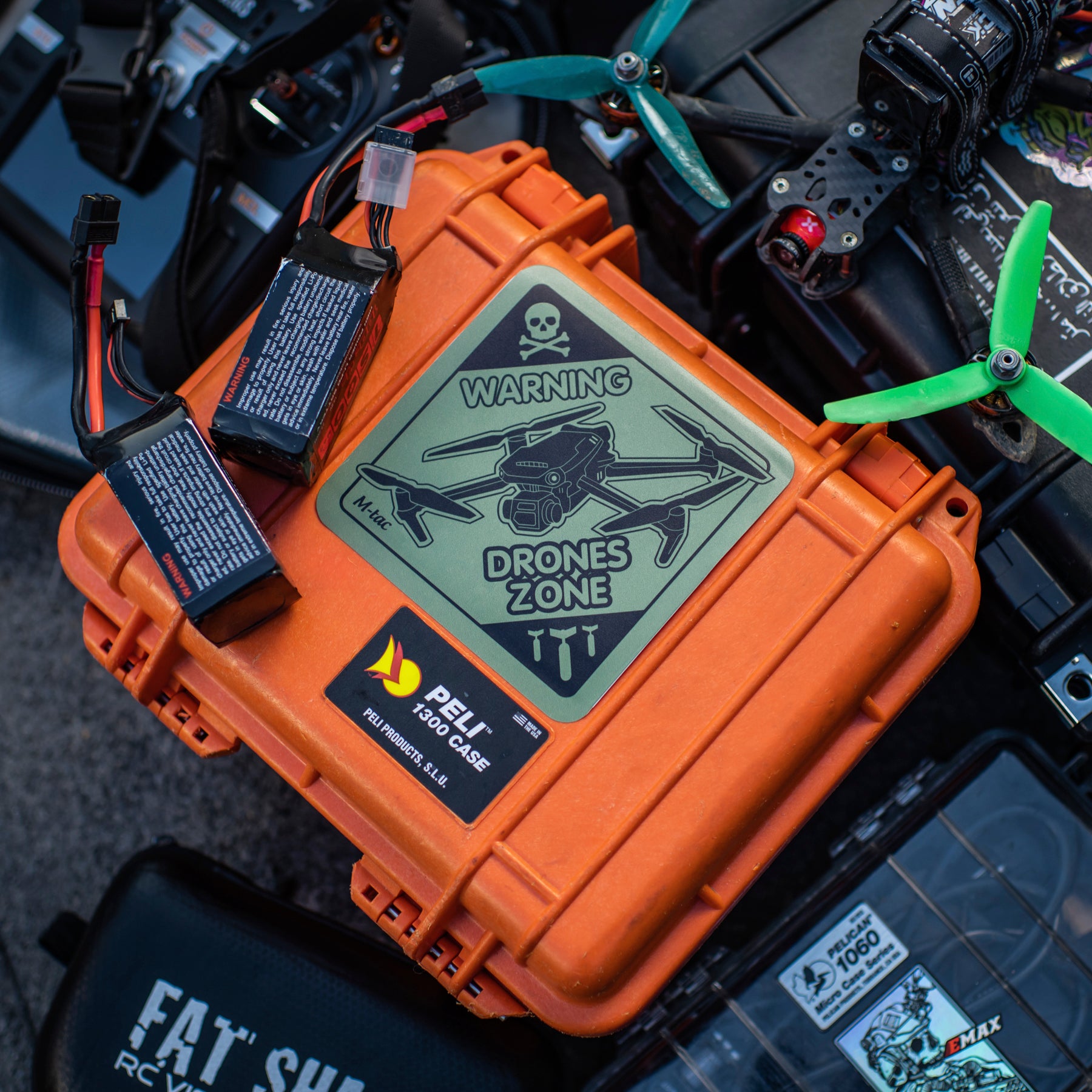 M-Tac наклейка Drones Zone Large Ranger Green