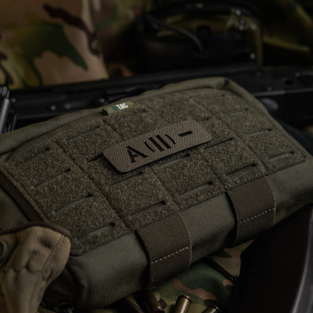 M-Tac нашивка група крові A (II) - наскрізна Laser Cut 25х80 Ranger Green