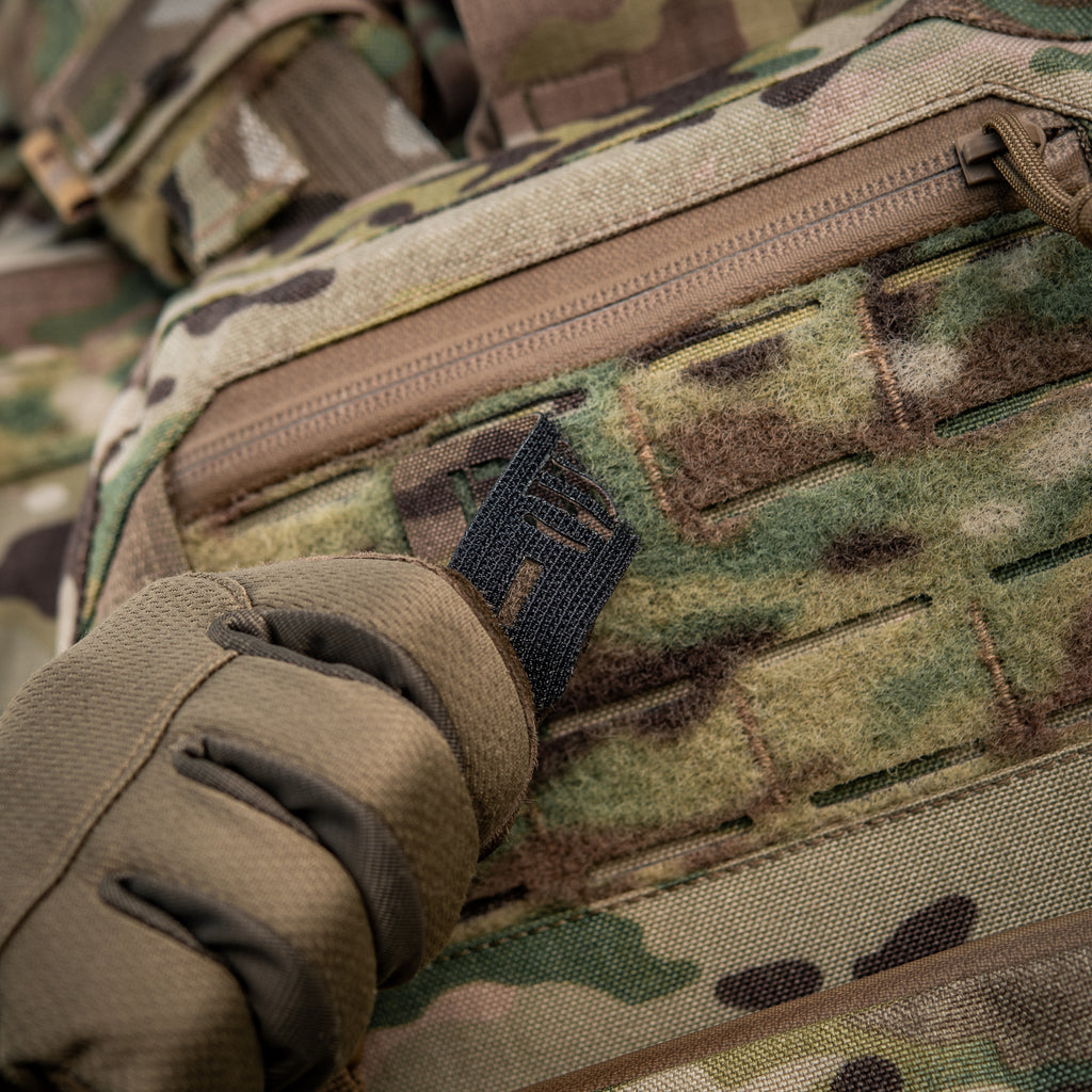 M-Tac нашивка група крові B (III) + наскрізна Laser Cut 25х80 Multicam