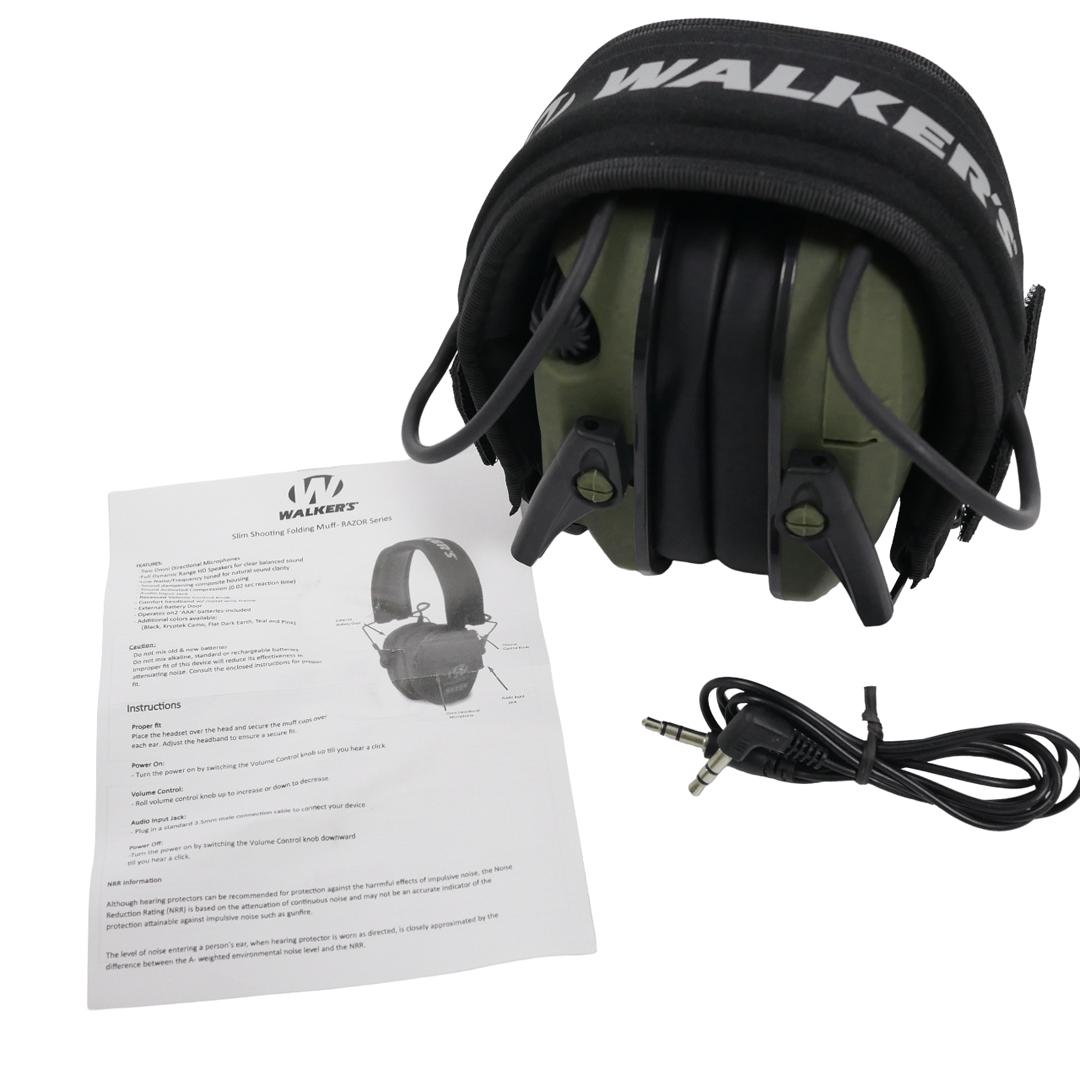 Активні навушники Walker's Razor Slim NRR23дБ Хакі