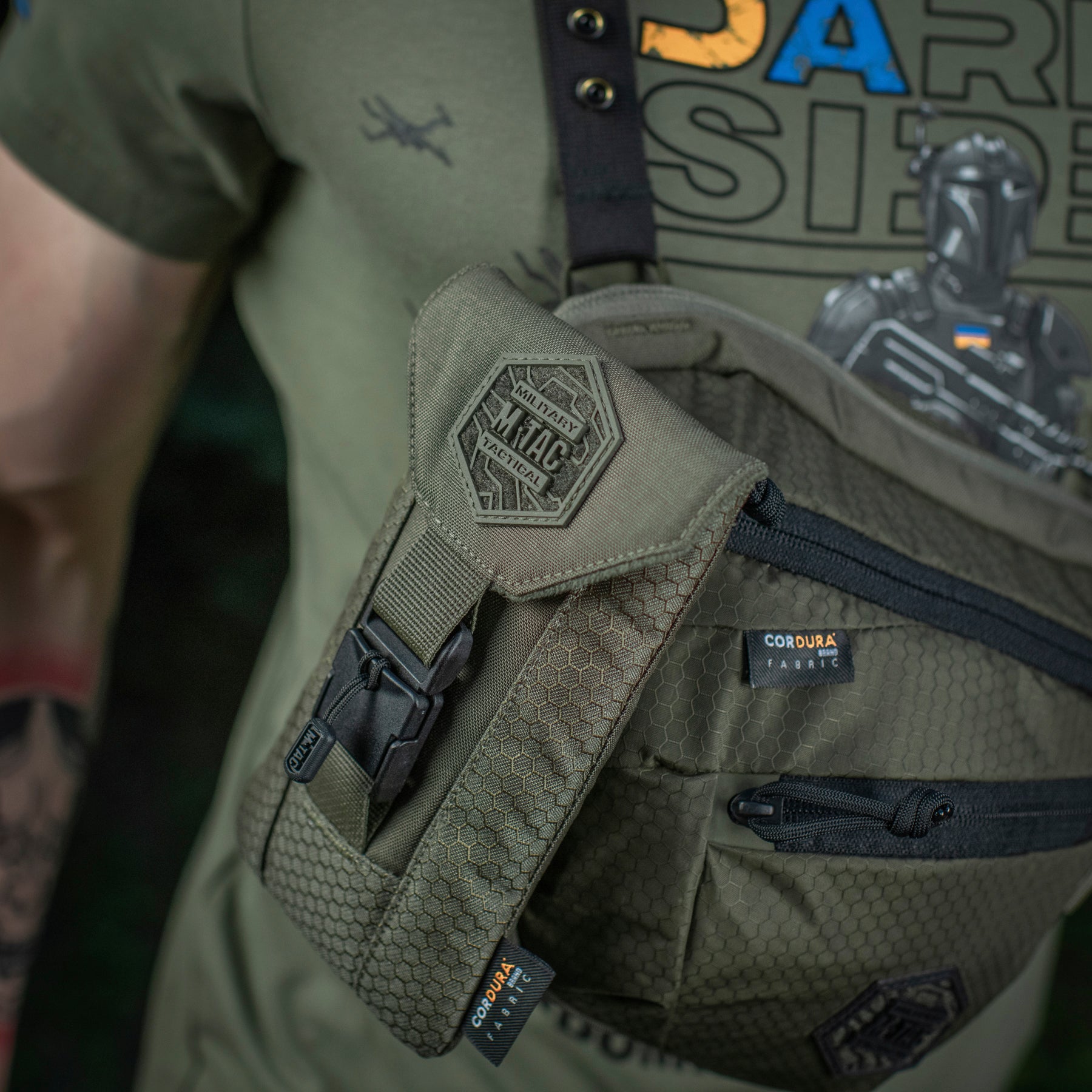 M-Tac підсумок для смартфона Elite Large Hex Ranger Green