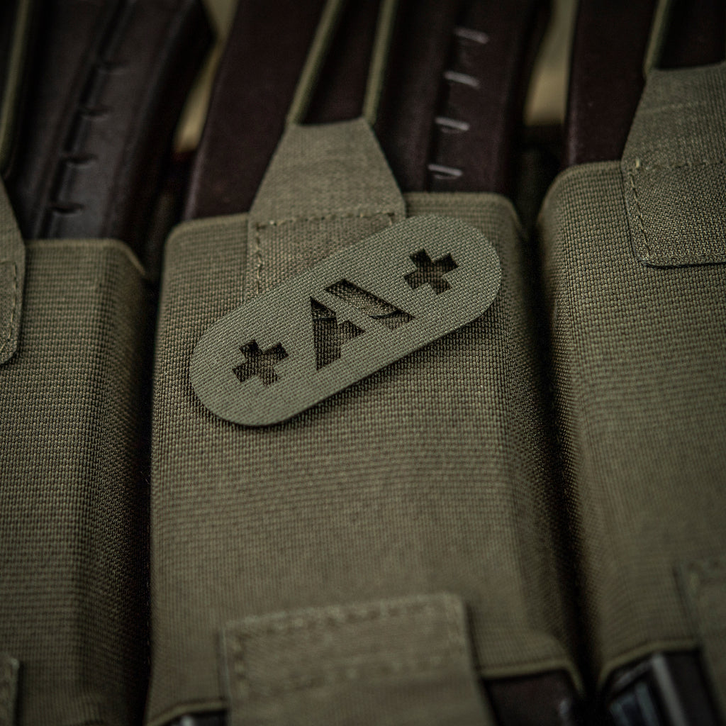 M-Tac нашивка група крові +A+ наскрізна Laser Cut Ranger Green