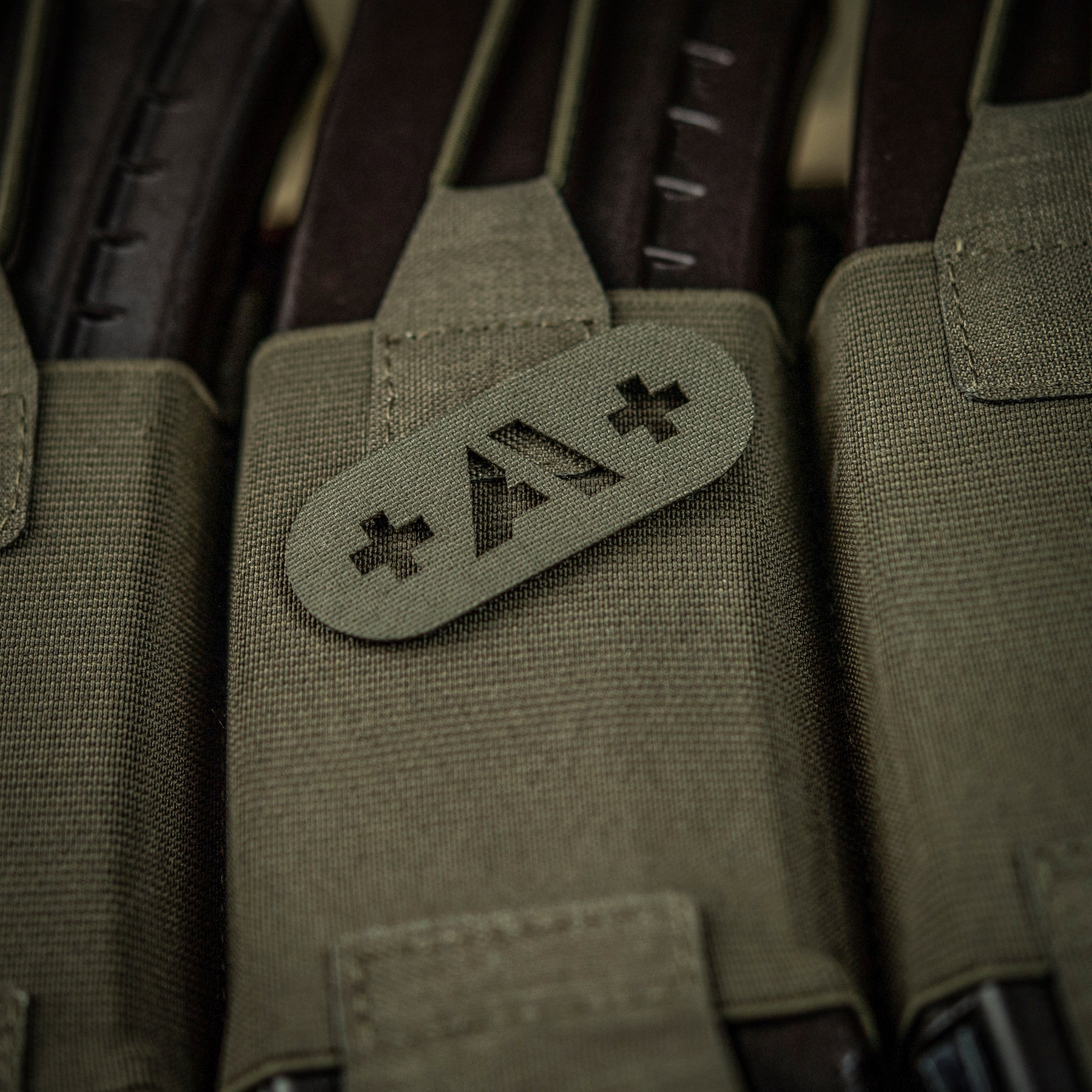 M-Tac нашивка група крові +A+ наскрізна Laser Cut Ranger Green
