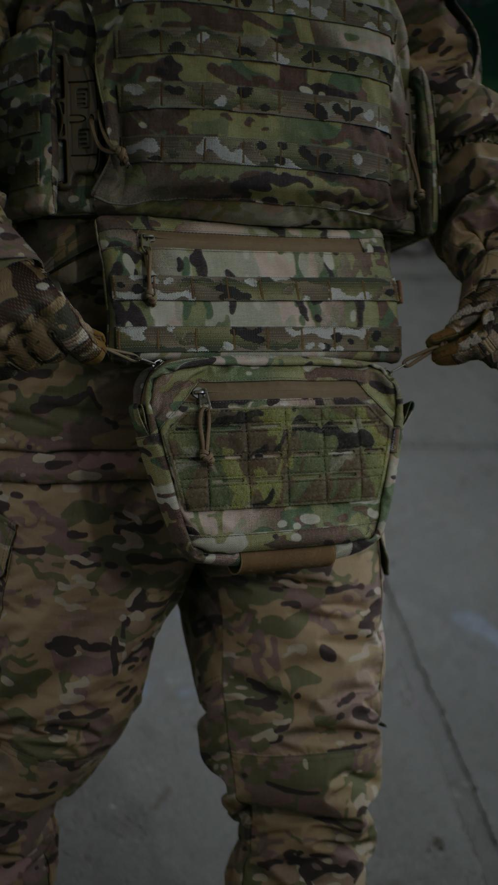 Сумка-напашник XL Militex Cordura original USA Мультикам з NIR-просоченням