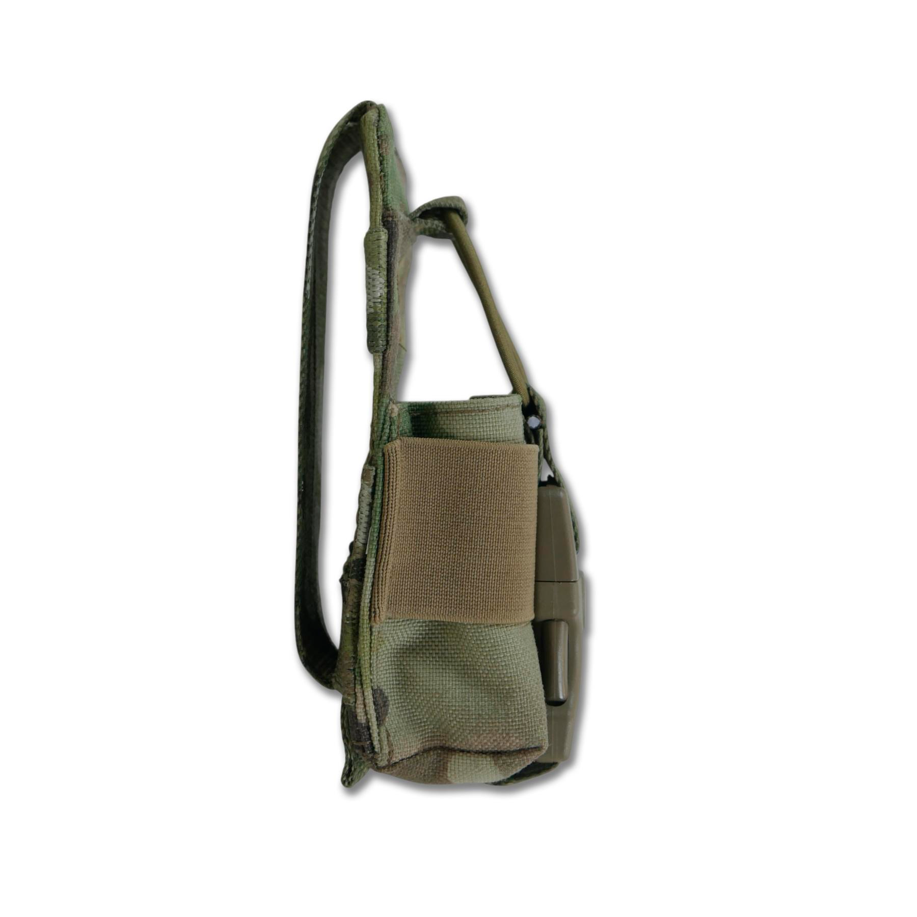 Посилений підсумок під рацію Militex Cordura original USA Мультикам з NIR-просоченням