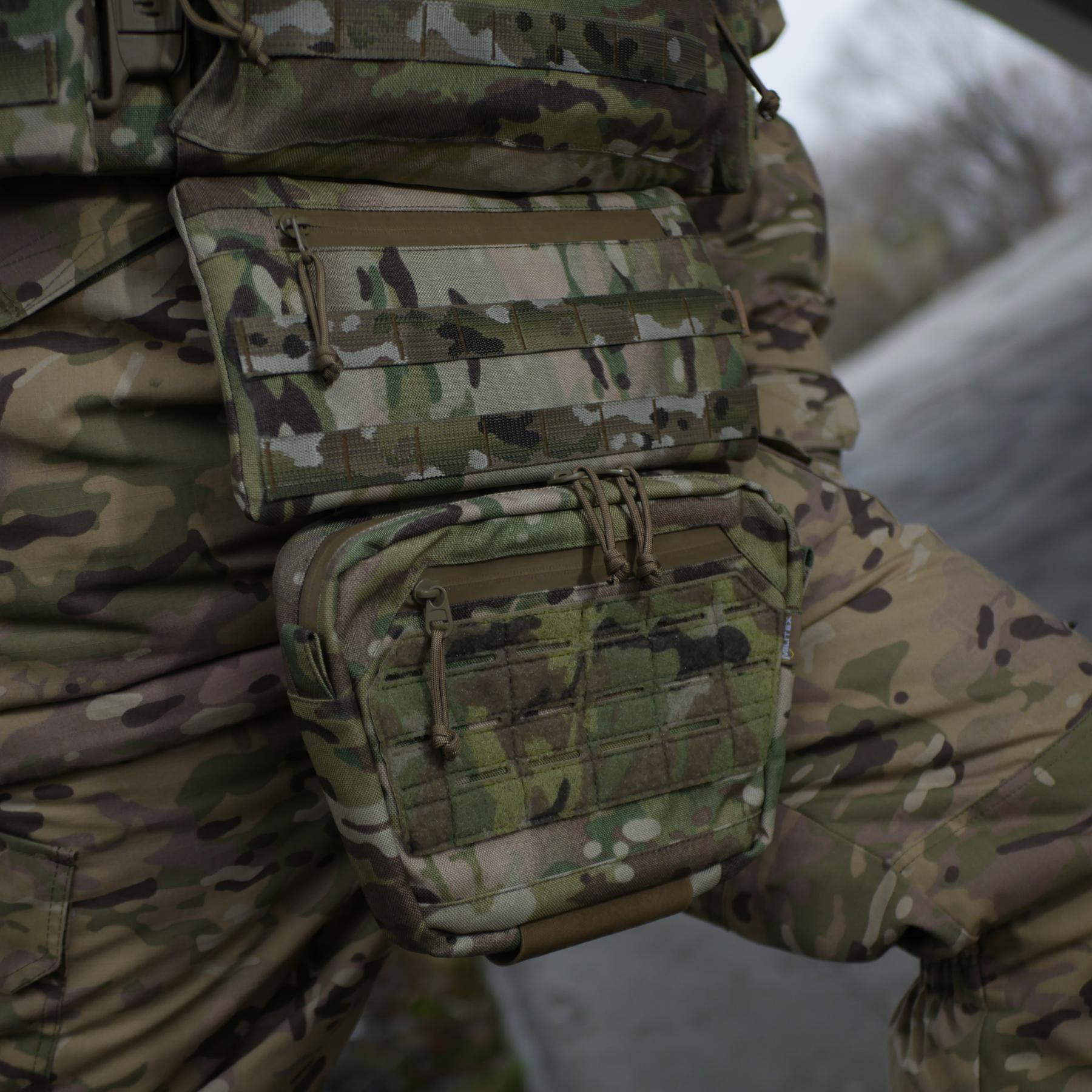 Сумка-напашник XL Militex Cordura original USA Мультикам з NIR-просоченням
