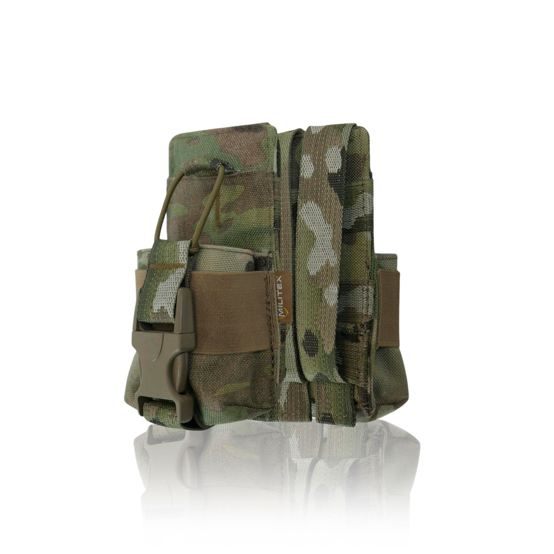 Посилений підсумок під рацію Militex Cordura original USA Мультикам з NIR-просоченням