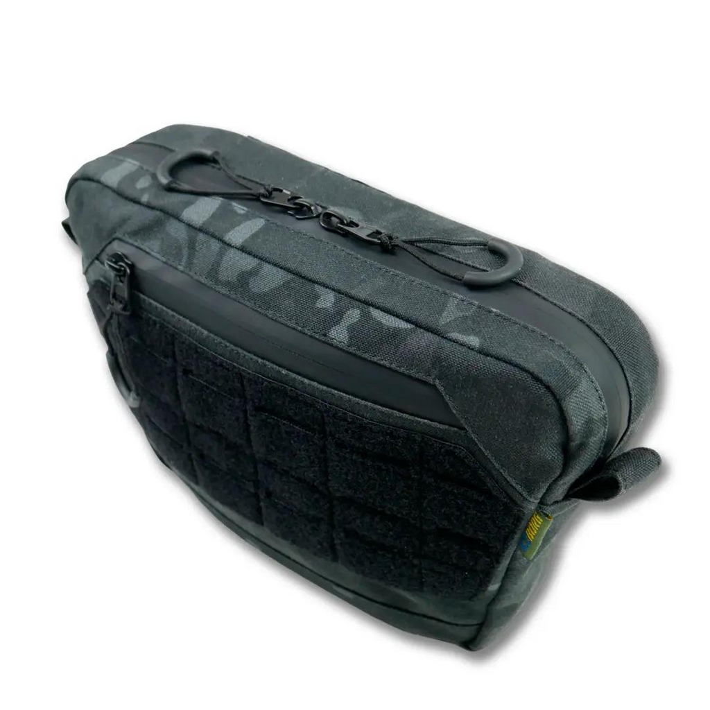 Сумка-напашник M Kiborg з балістичним пакетом 1 клас захисту Militex GU Сordura Black Multicam