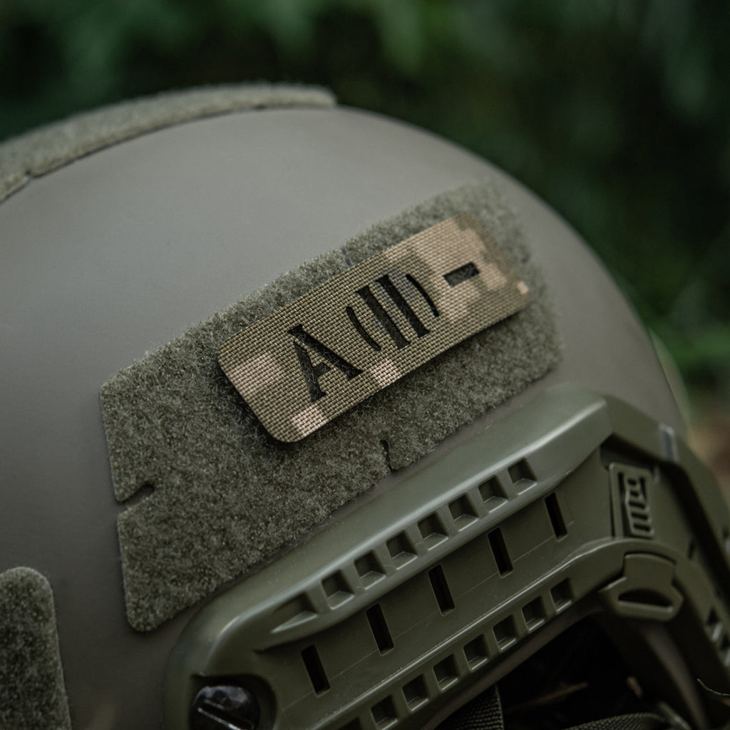 M-Tac нашивка група крові A (II) - наскрізна Laser Cut 25х80 MM14