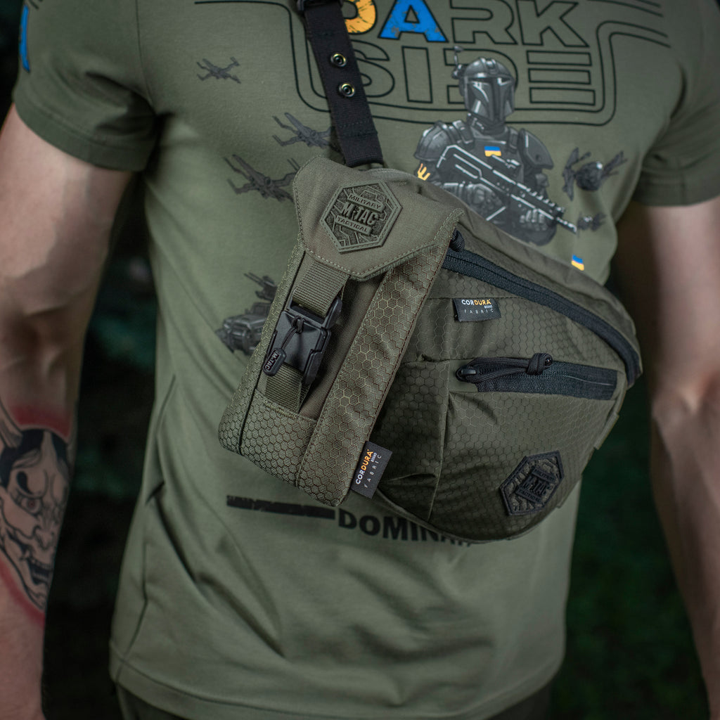 M-Tac підсумок для смартфона Elite Large Hex Ranger Green