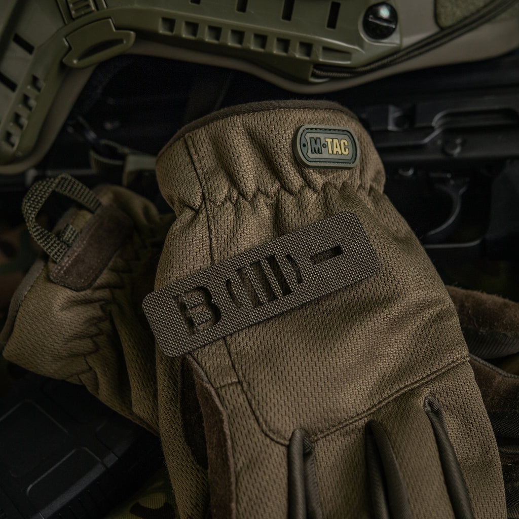 M-Tac нашивка група крові B (III) - наскрізна Laser Cut 25х80 Ranger Green