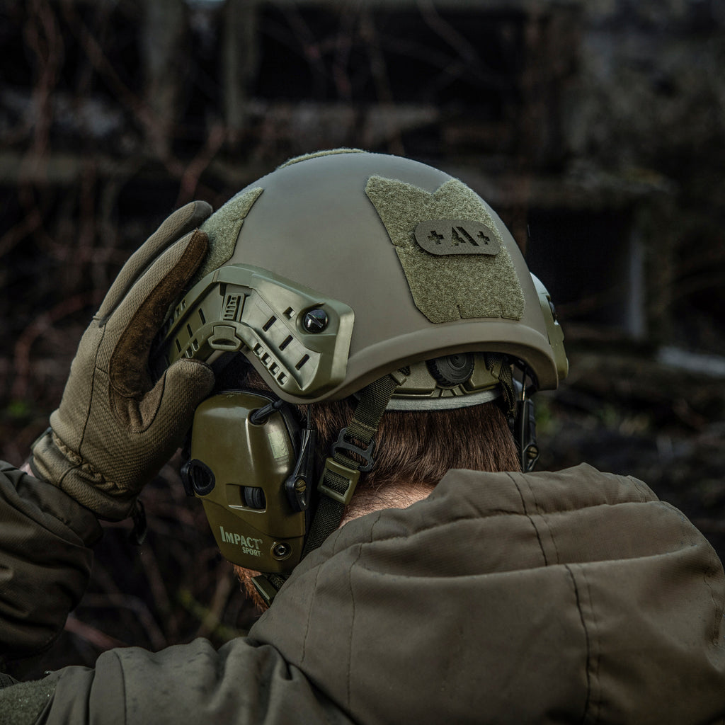 M-Tac нашивка група крові +A+ наскрізна Laser Cut Ranger Green