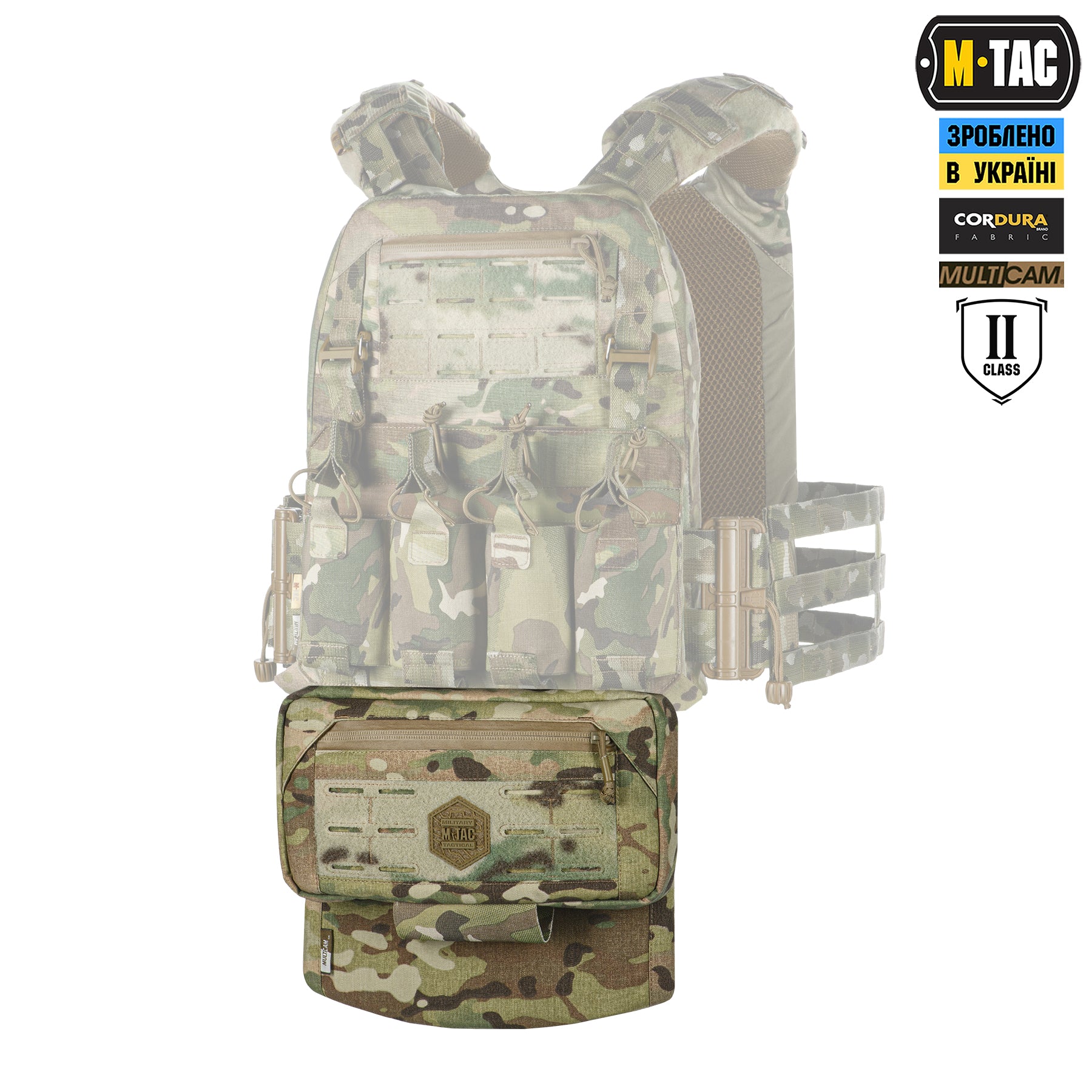 M-Tac захист живота з балістичним пакетом 2 клас захисту (BRONYX) Multicam