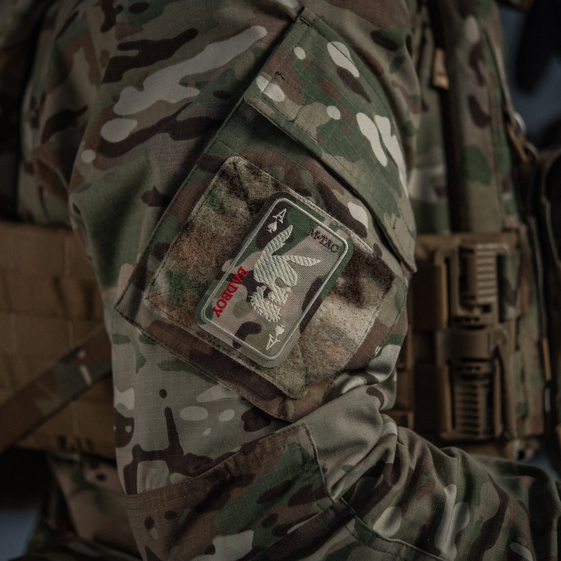 M-Tac нашивка Bad Boy (вишивка) Multicam