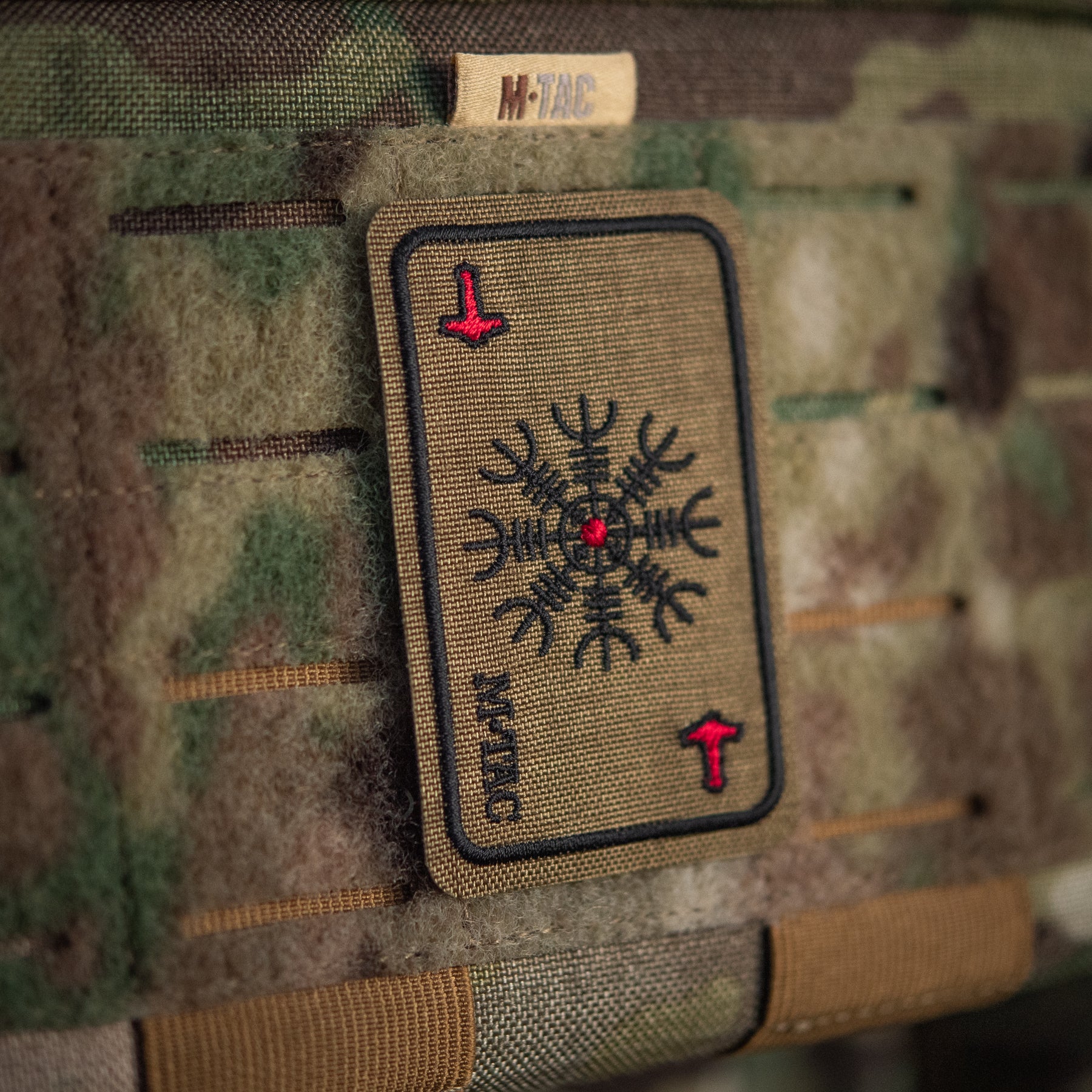 M-Tac нашивка карта Компас Вікінгів (вишивка) Coyote
