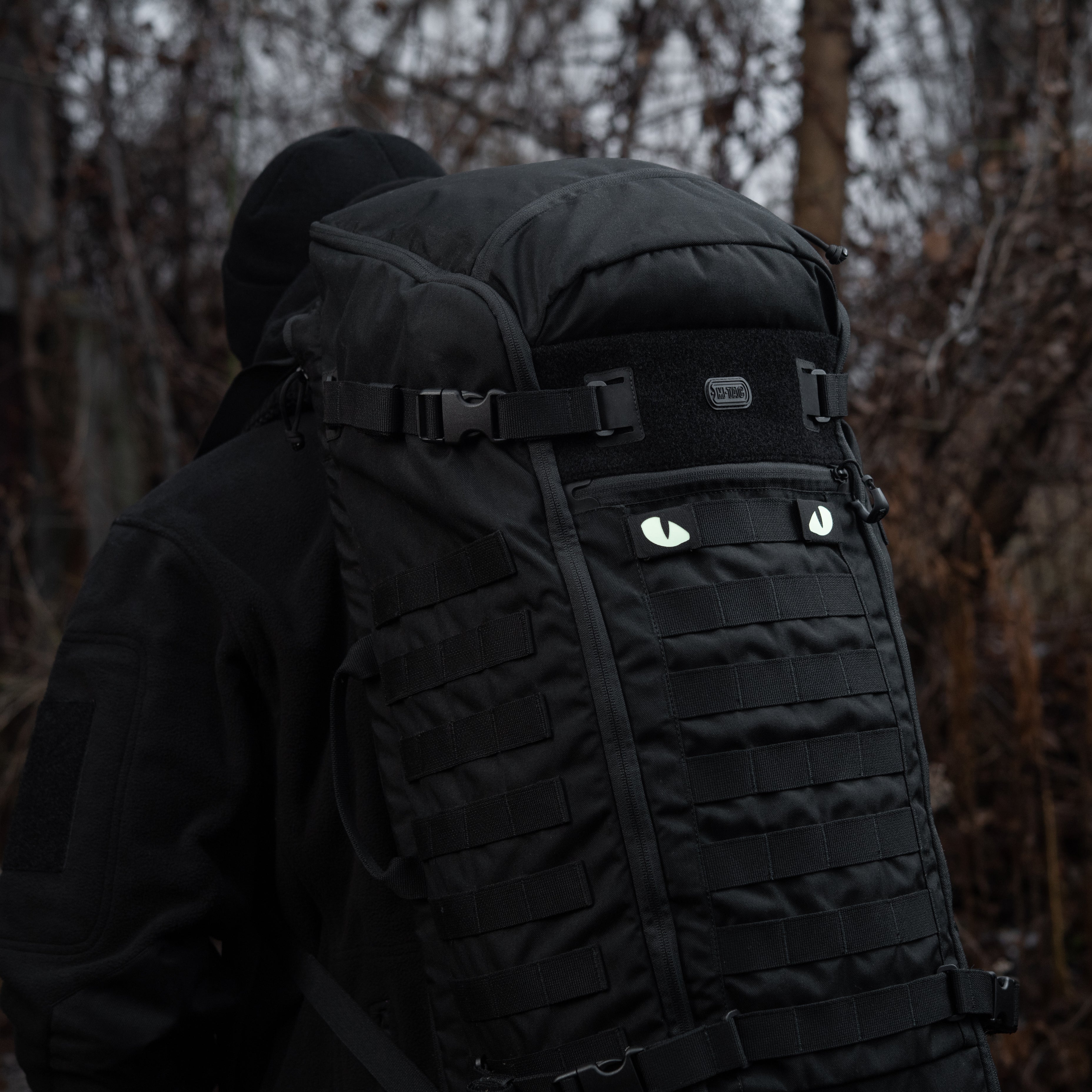 M-Tac нашивка Tiger Eyes Laser Cut (пара) Black