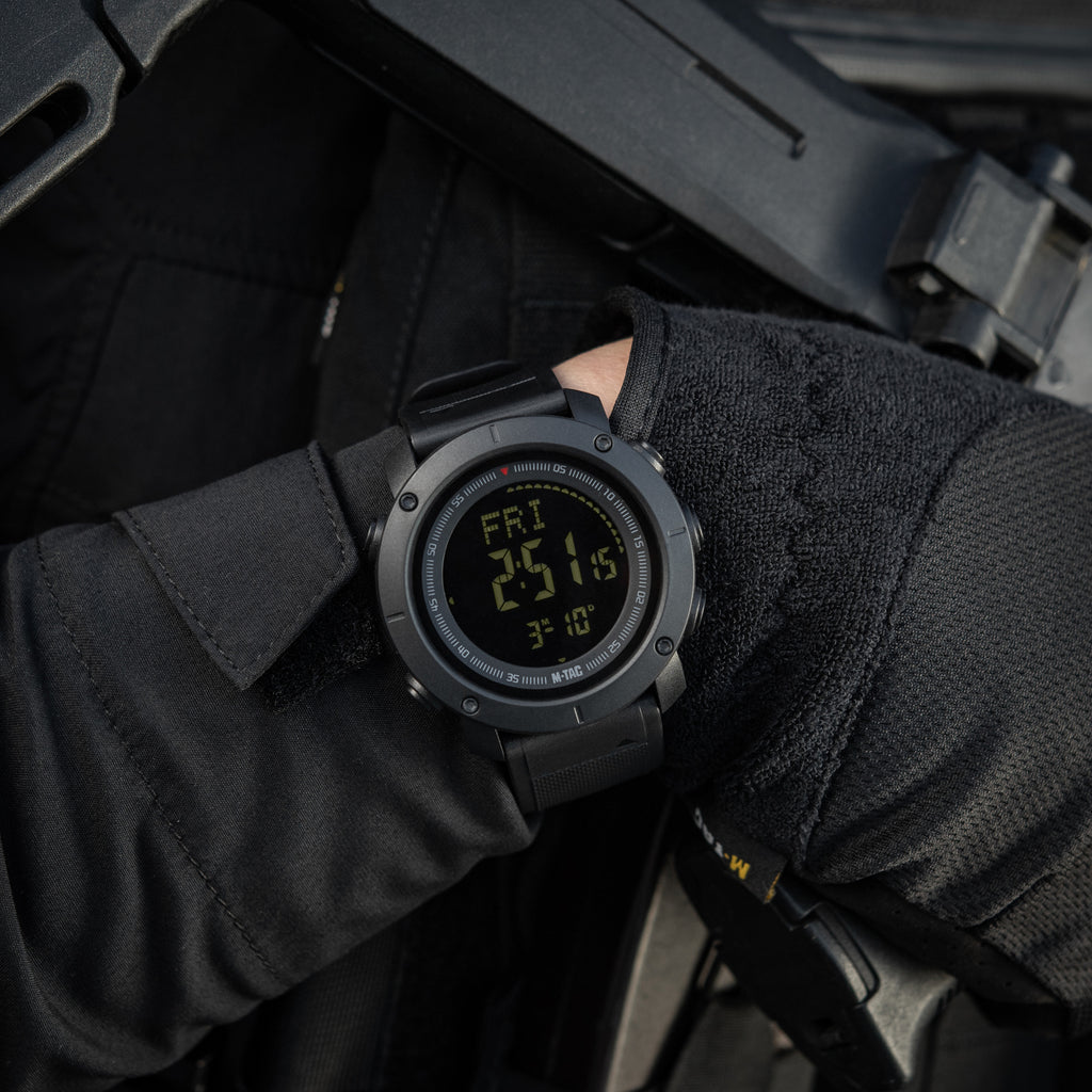 M-Tac годинник тактичний з компасом 2095 Black