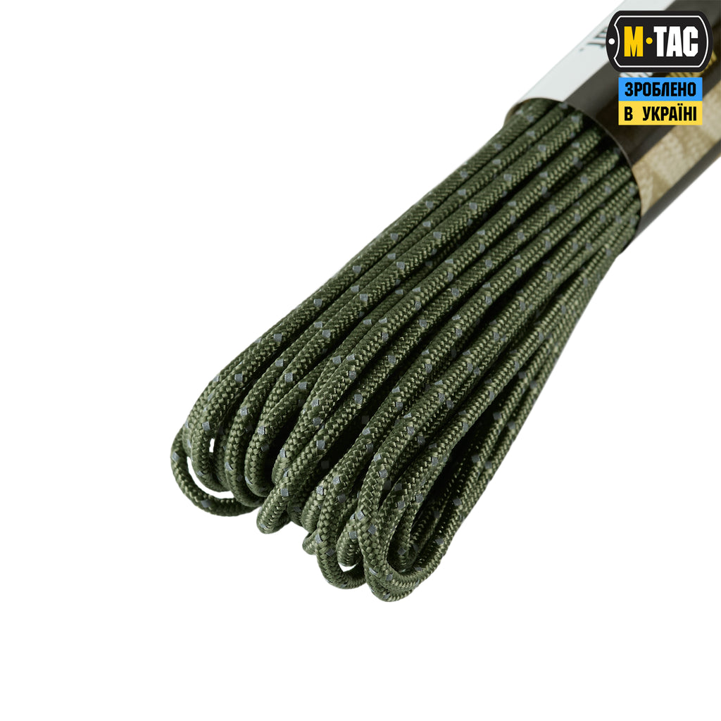 M-Tac паракорд Minicord Reflective OD Green 15м