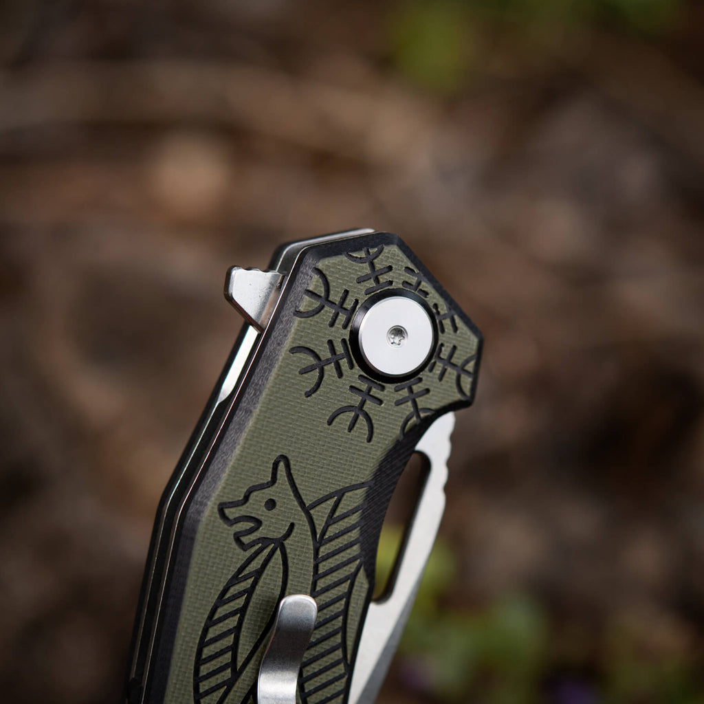M-Tac ніж складний Type 12 Scandinavian Stonewash Black/Olive
