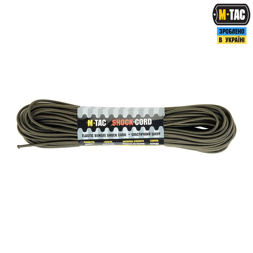 M-Tac паракорд Shock-Cord 3 mm OD Green 30м