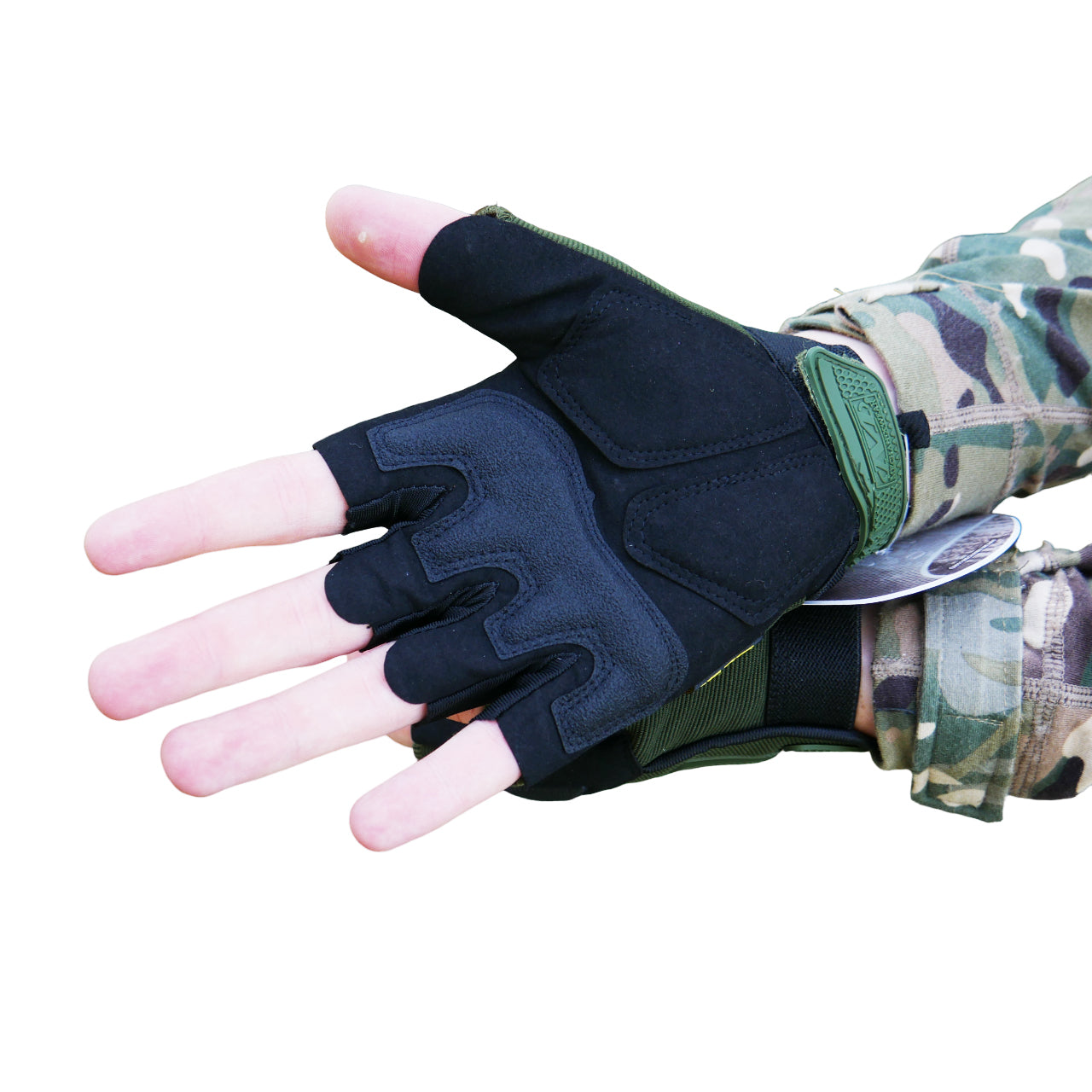 Безпалі рукавиці олива Mechanix MXK-2