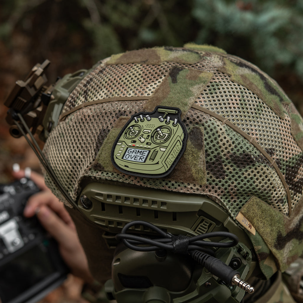 M-Tac нашивка пульт FPV олива (PVC)