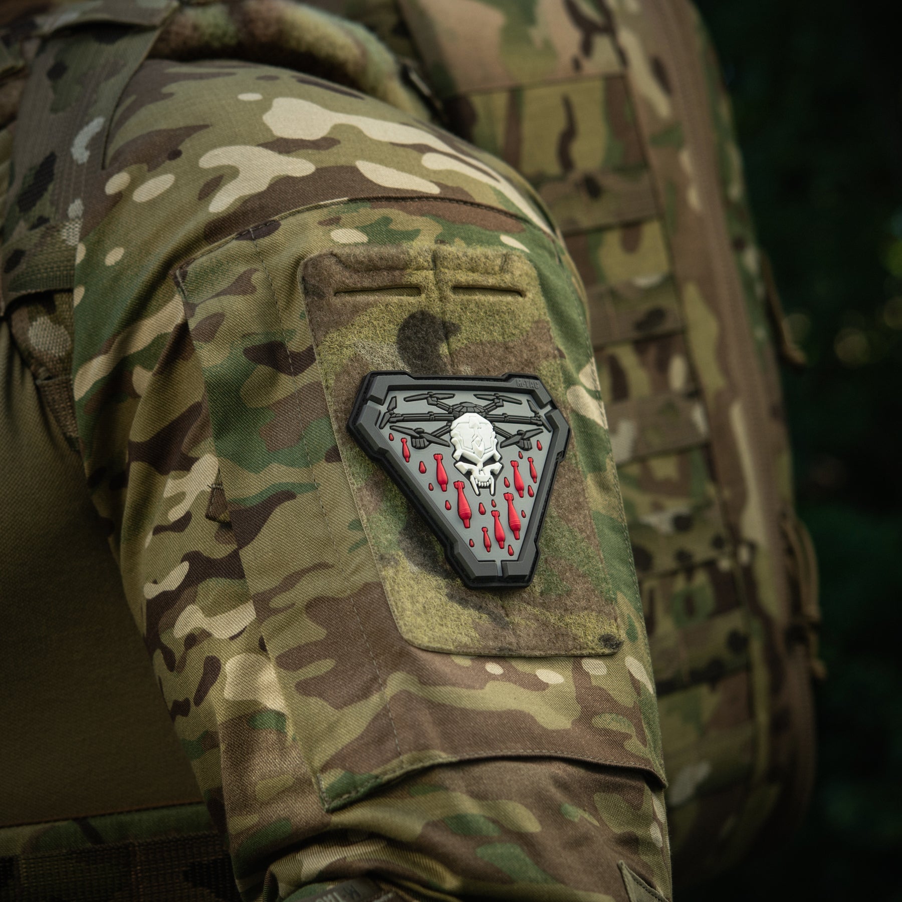 M-Tac нашивка Vampir PVC Black/Grey