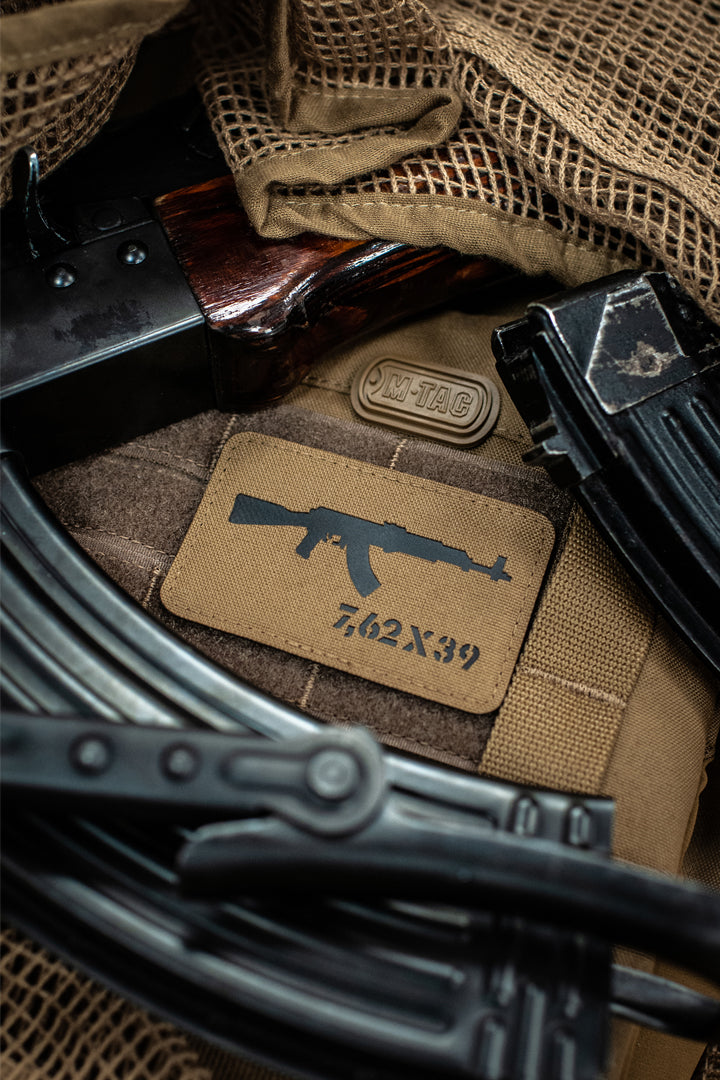 M-Tac нашивка AKM 7,62х39 Laser Cut Coyote/Black