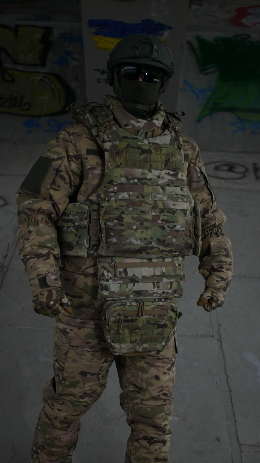 Сумка-напашник XL Militex Cordura original USA Мультикам з NIR-просоченням