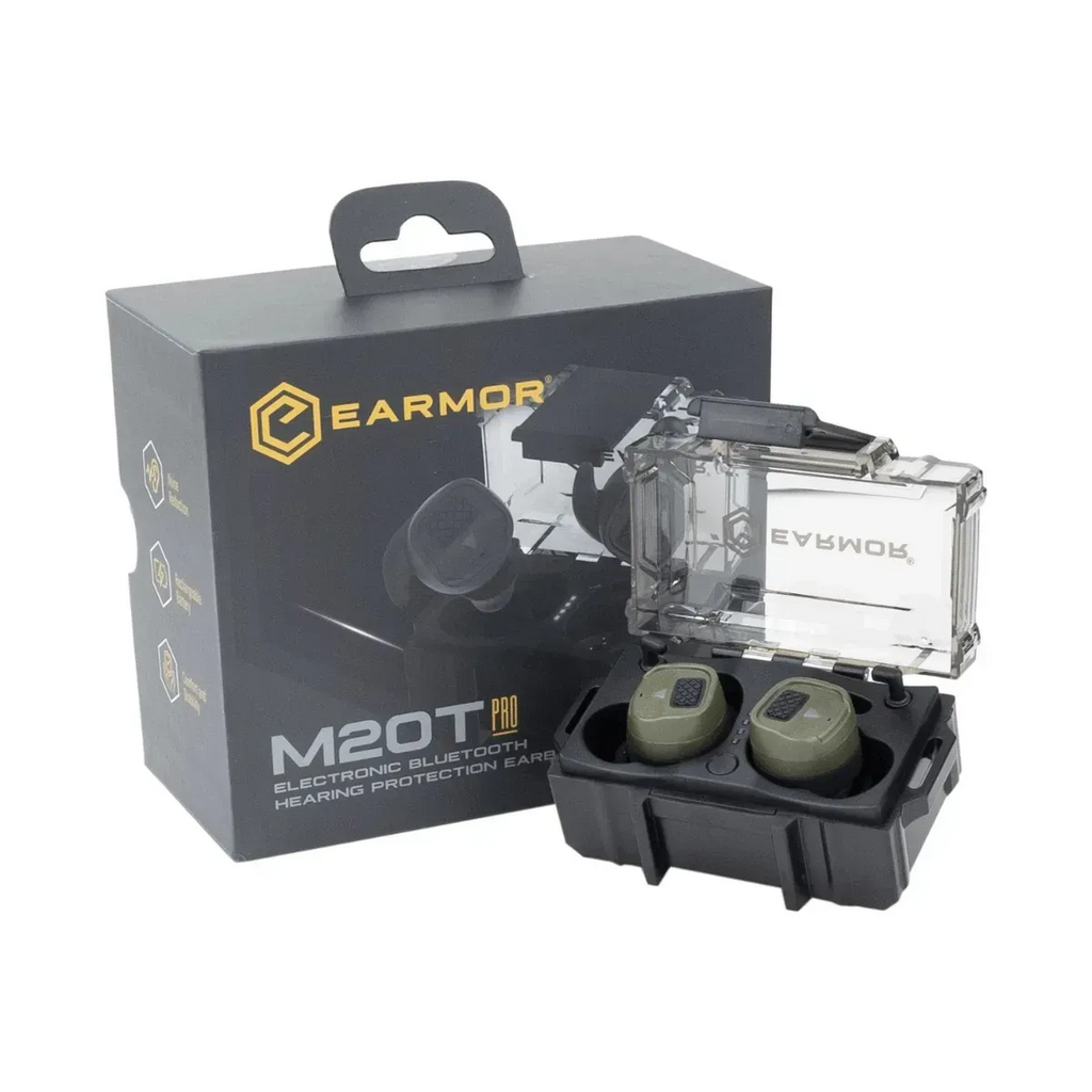 Активні захисні навушники-беруші Earmor M20T Pro Bluetooth — Олива