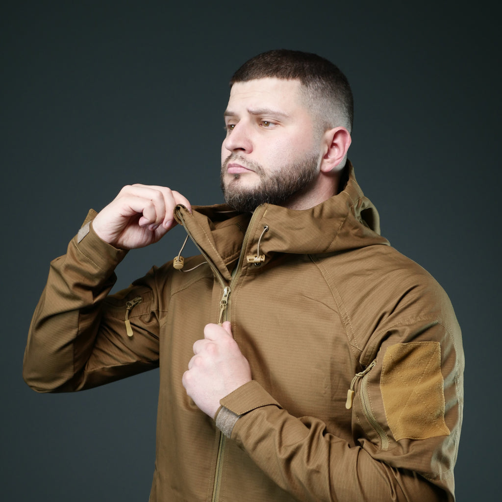 Тактична куртка Twill GEN I | Койот | Літня військова куртка без підкладки