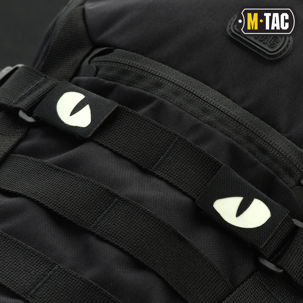 M-Tac нашивка Tiger Eyes Laser Cut (пара) Black