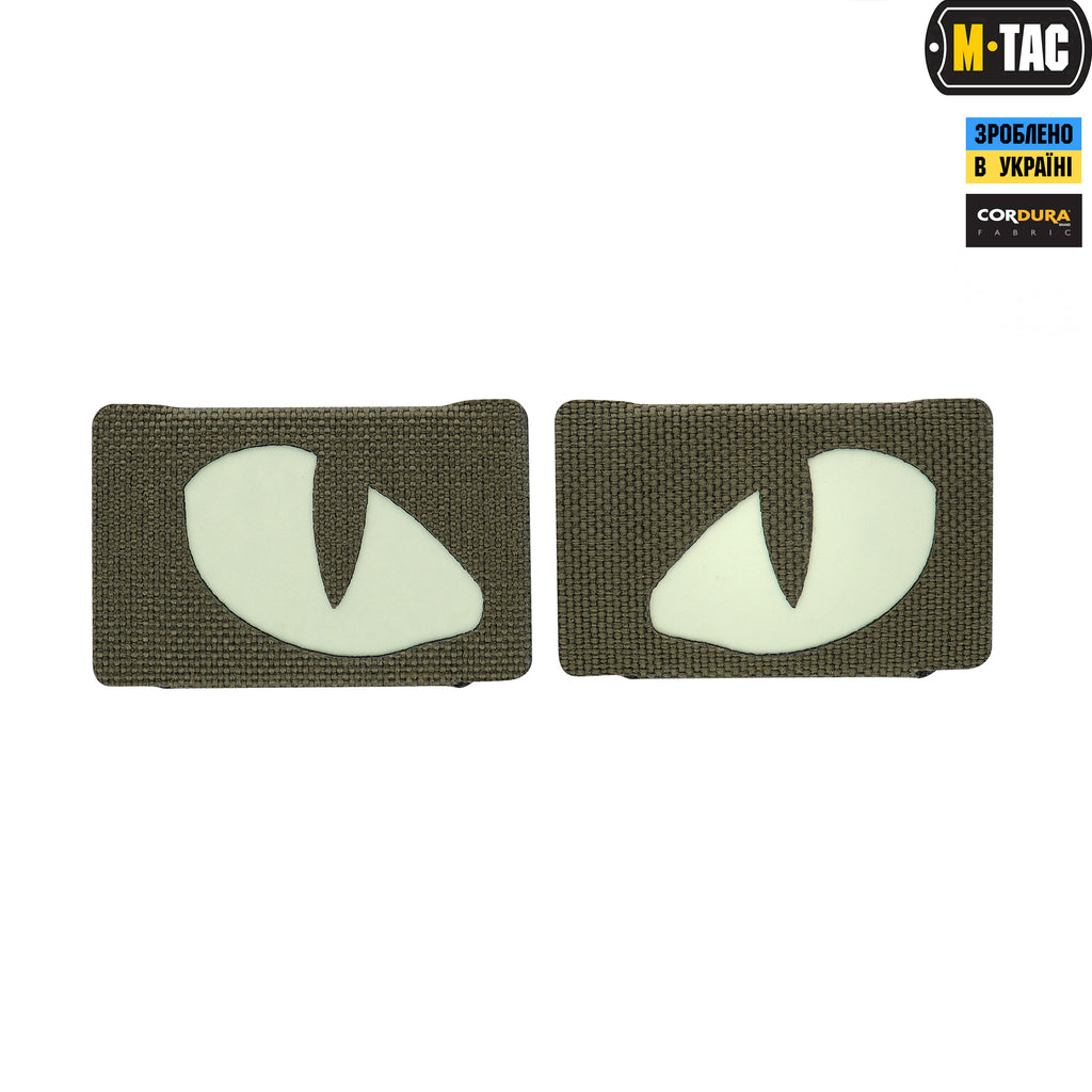 M-Tac нашивка Tiger Eyes Laser Cut (пара) Ranger Green