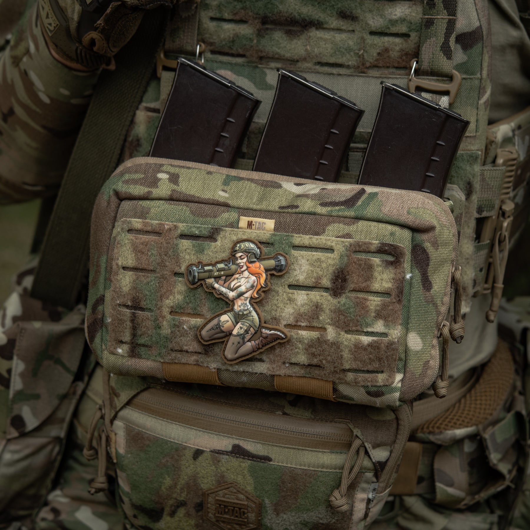 M-Tac нашивка Tactical girl №9 PVC Tattoo
