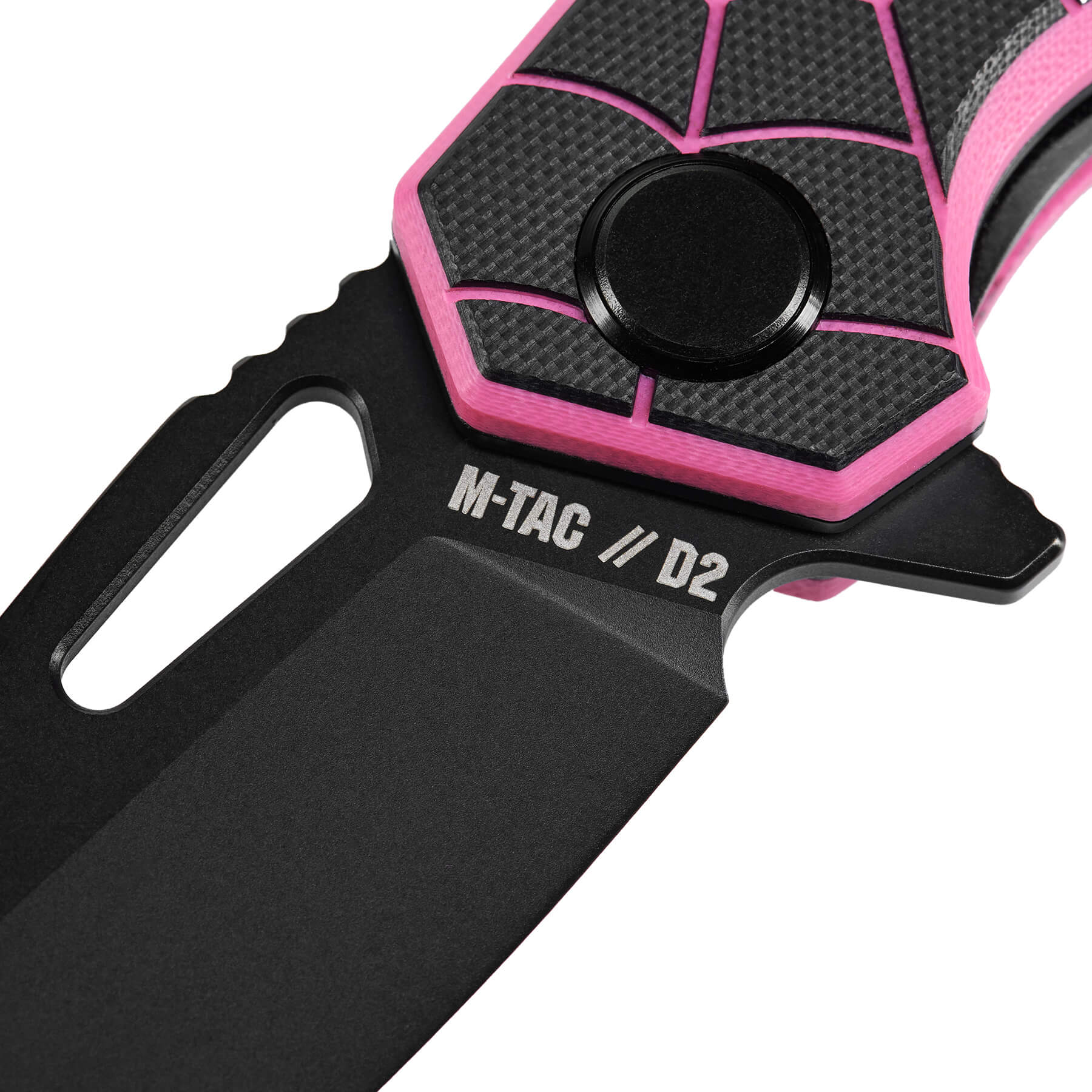 M-Tac ніж складний Type 12 Spider Web Black/Pink