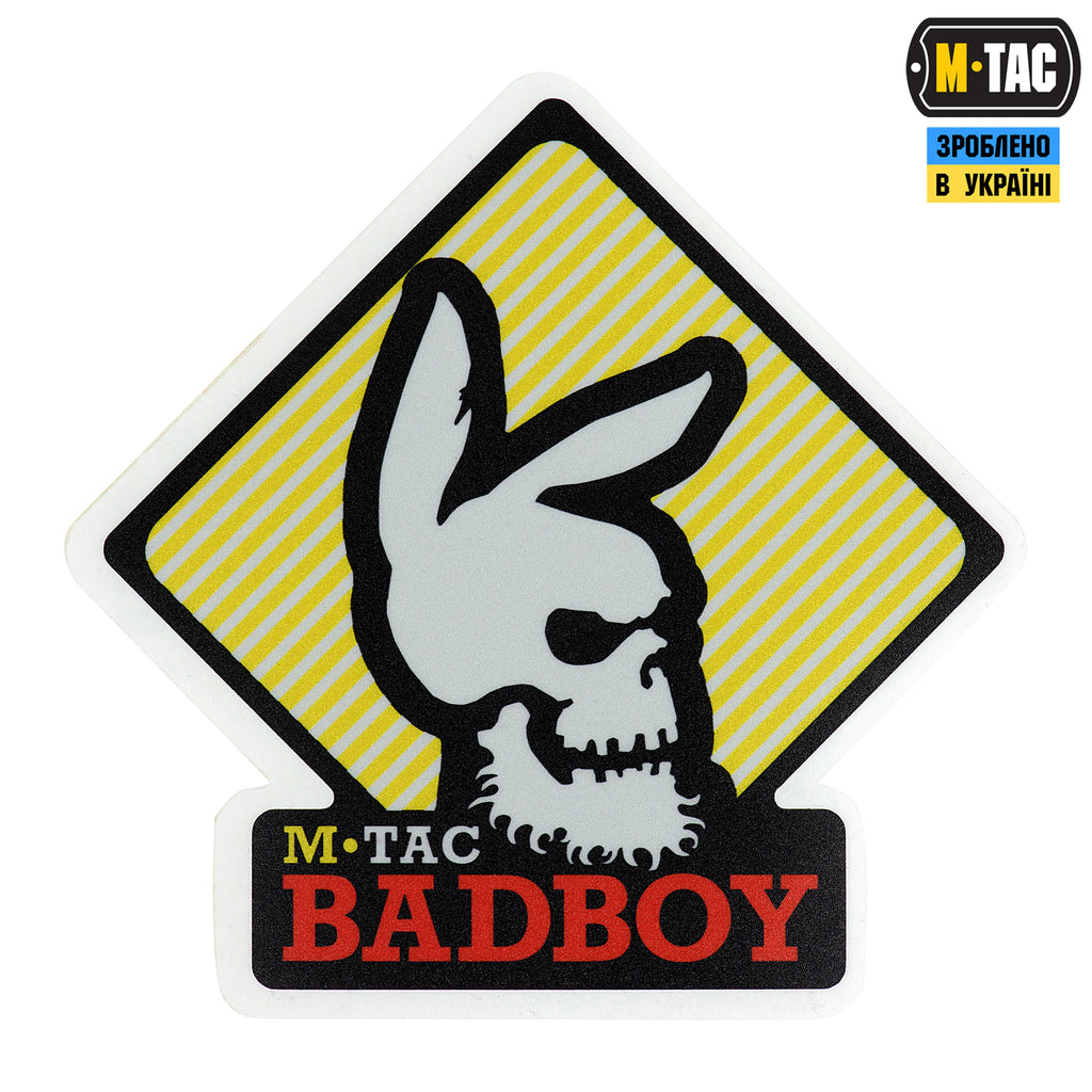 M-Tac наклейка Bad Boy світловідбиваюча Black