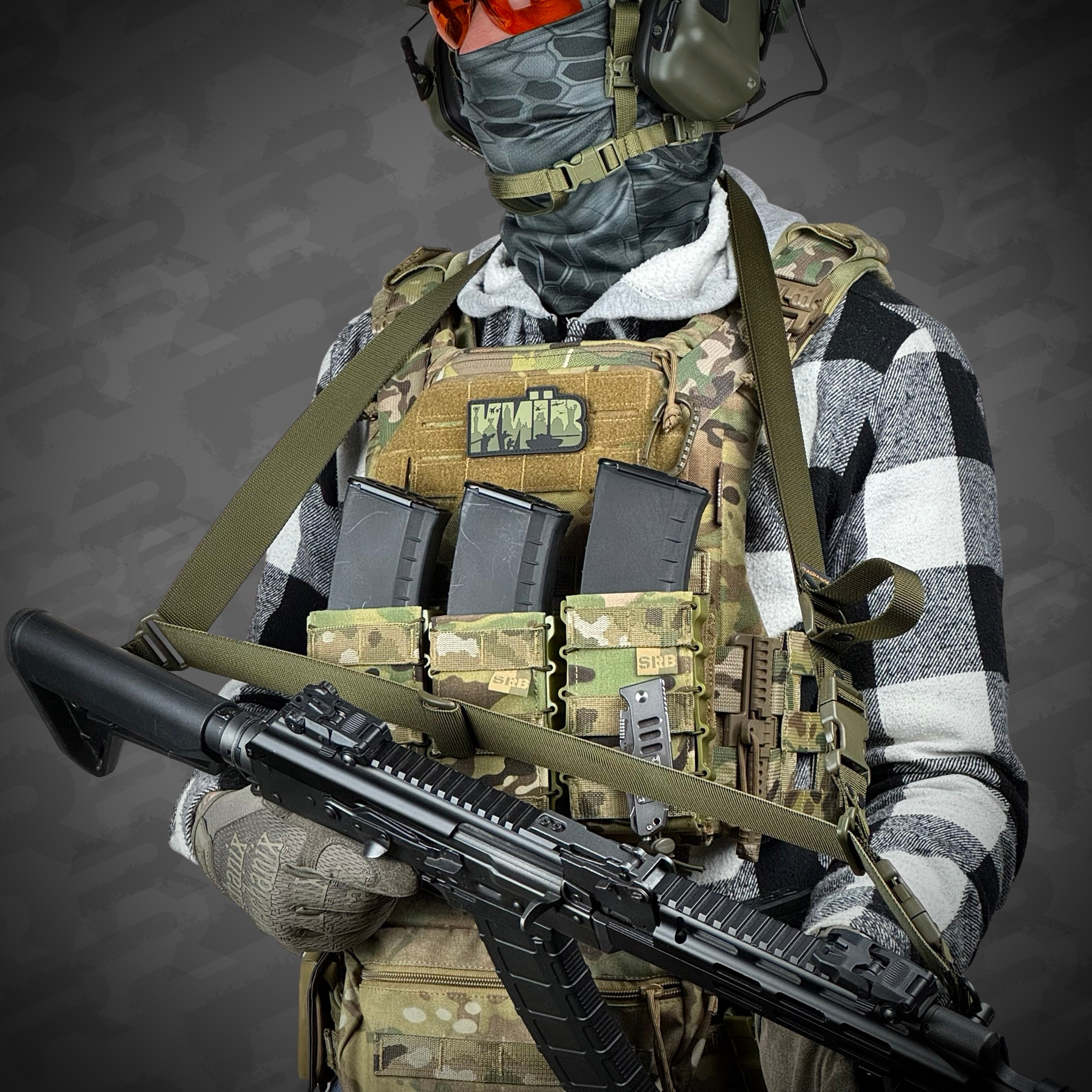 Ремінь збройовий триточковий RAGNAROK "Hel" Gen.II QD Олива