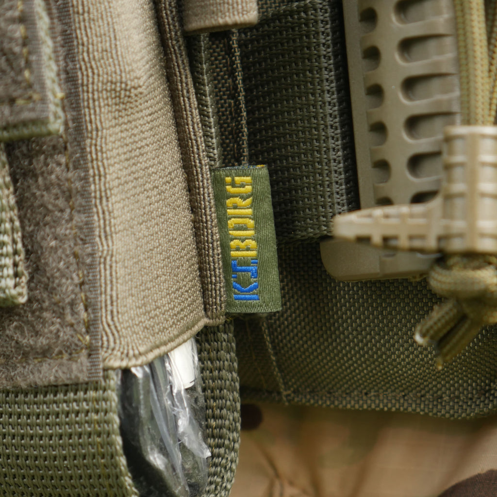 Відкритий підсумок хакі під турнікет з кріпленнями для ножиць та маркера