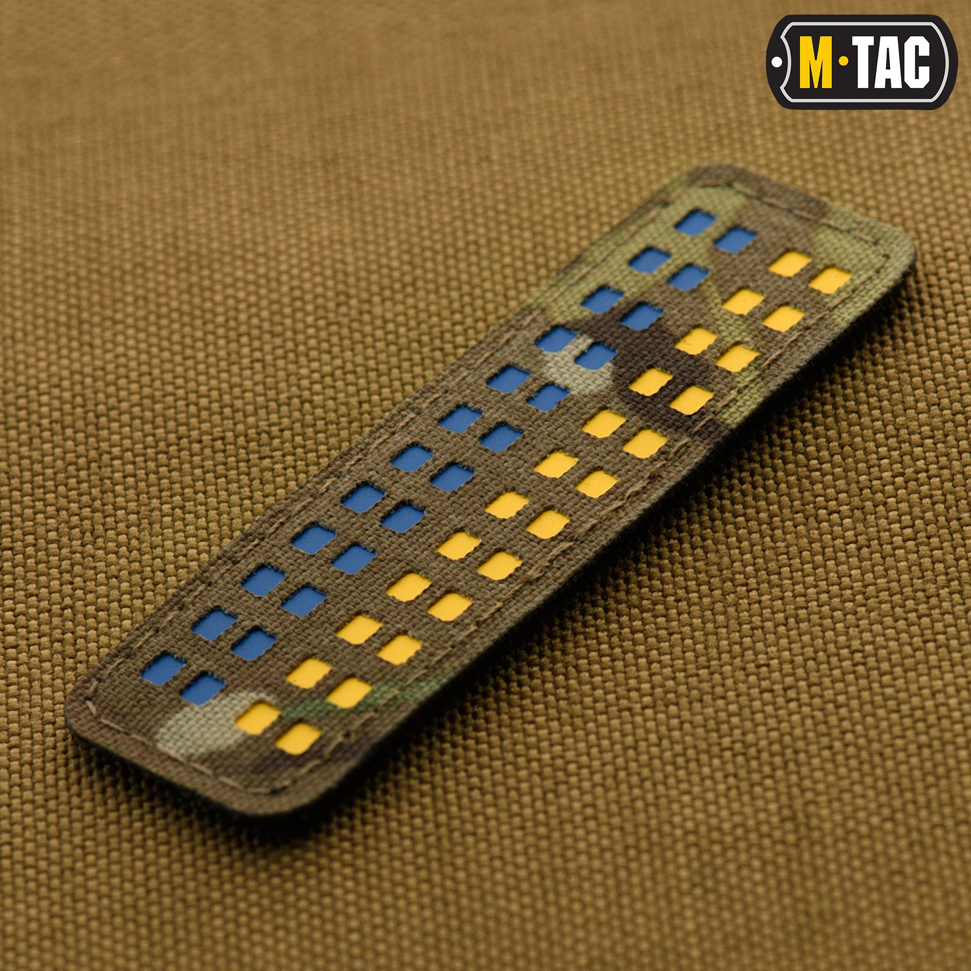 M-Tac нашивка прапор України 25х80 Laser Cut Multicam/Yellow/Blue