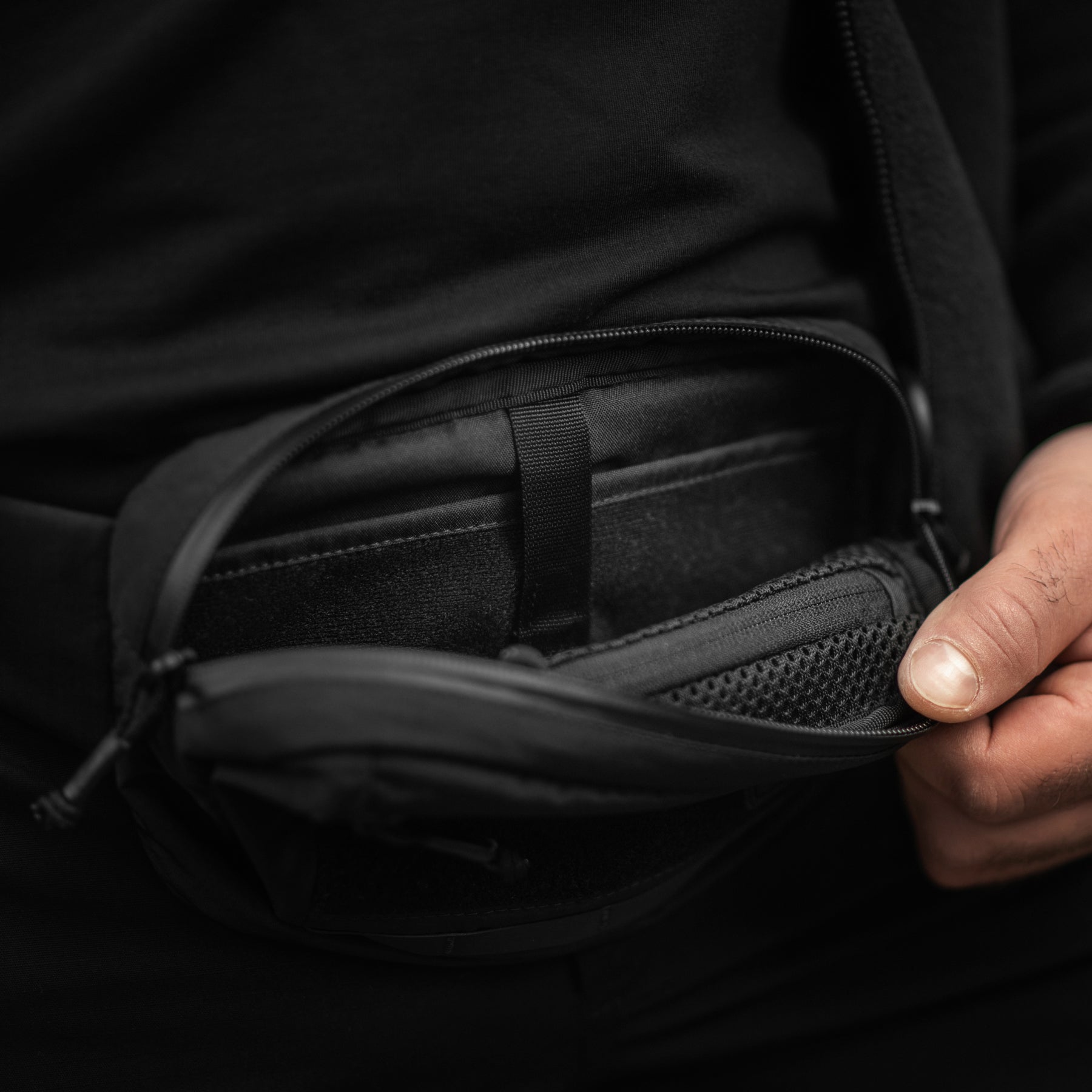 M-Tac сумка City Waist Bag з липучкою Lite-NR Elite Black
