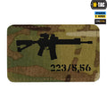 M-Tac нашивка AR-15 223/5,56 Laser Cut Multicam/Black