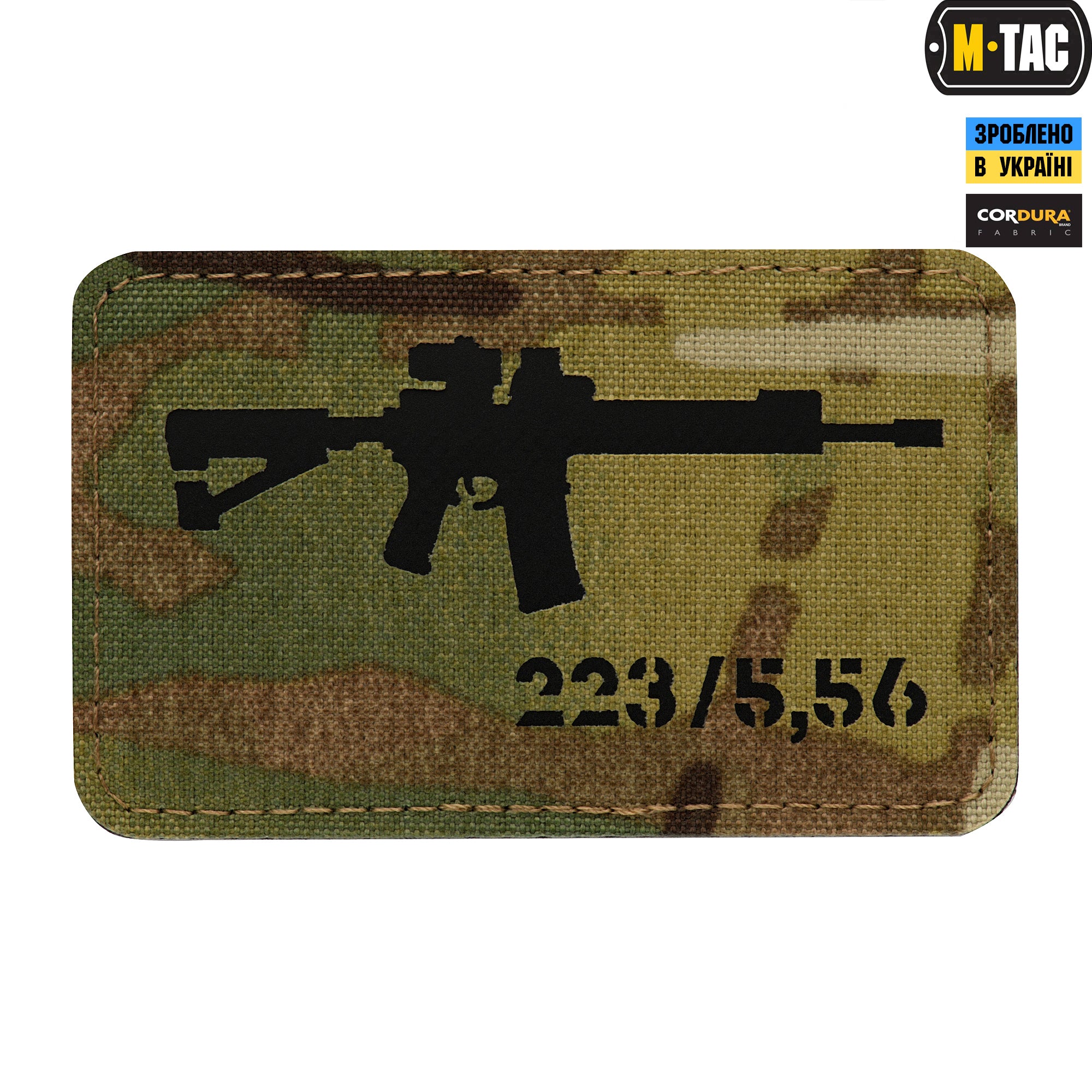 M-Tac нашивка AR-15 223/5,56 Laser Cut Multicam/Black