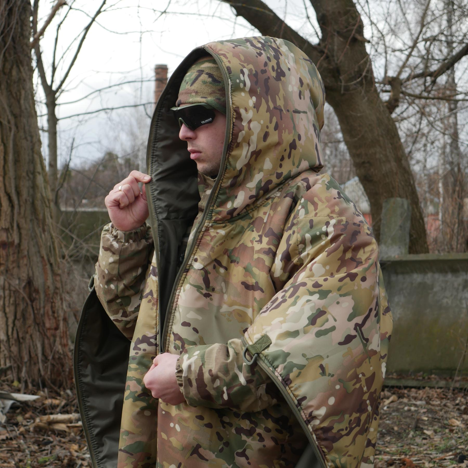 Спальний мішок-пончо 6в1 Multishelter Kiborg Multicam утеплений