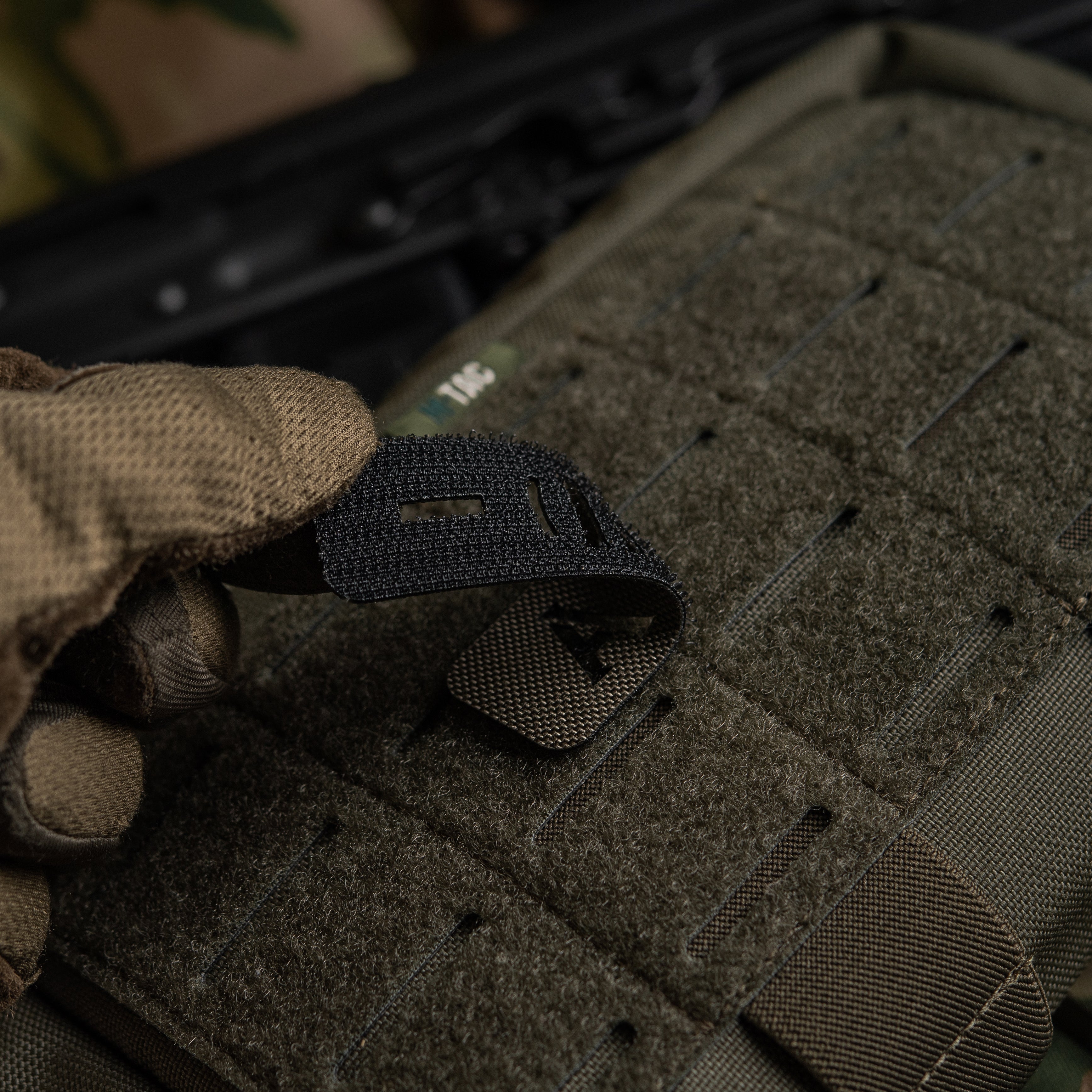 M-Tac нашивка група крові A (II) - наскрізна Laser Cut 25х80 Ranger Green